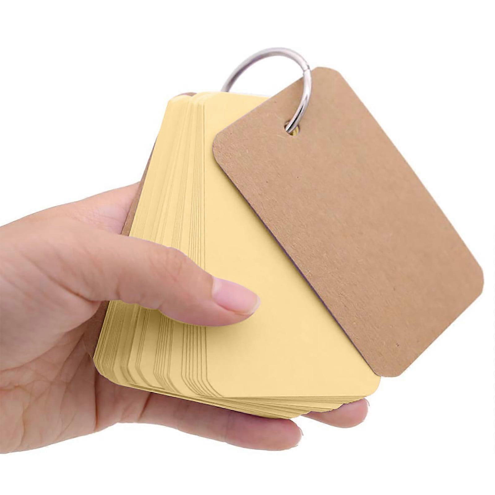 Sticky Note 50 Sheets Of 9.4Cmx5Cm Blank Page Kraft Paper Notebook Study Card Portable Notepad Diy Notebook