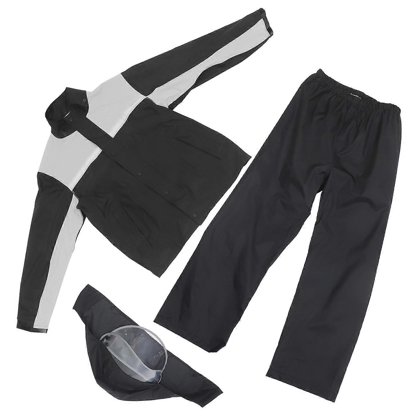 Motorcycle Rain Jacket and Pants Men Rain Gear Protective 1Set