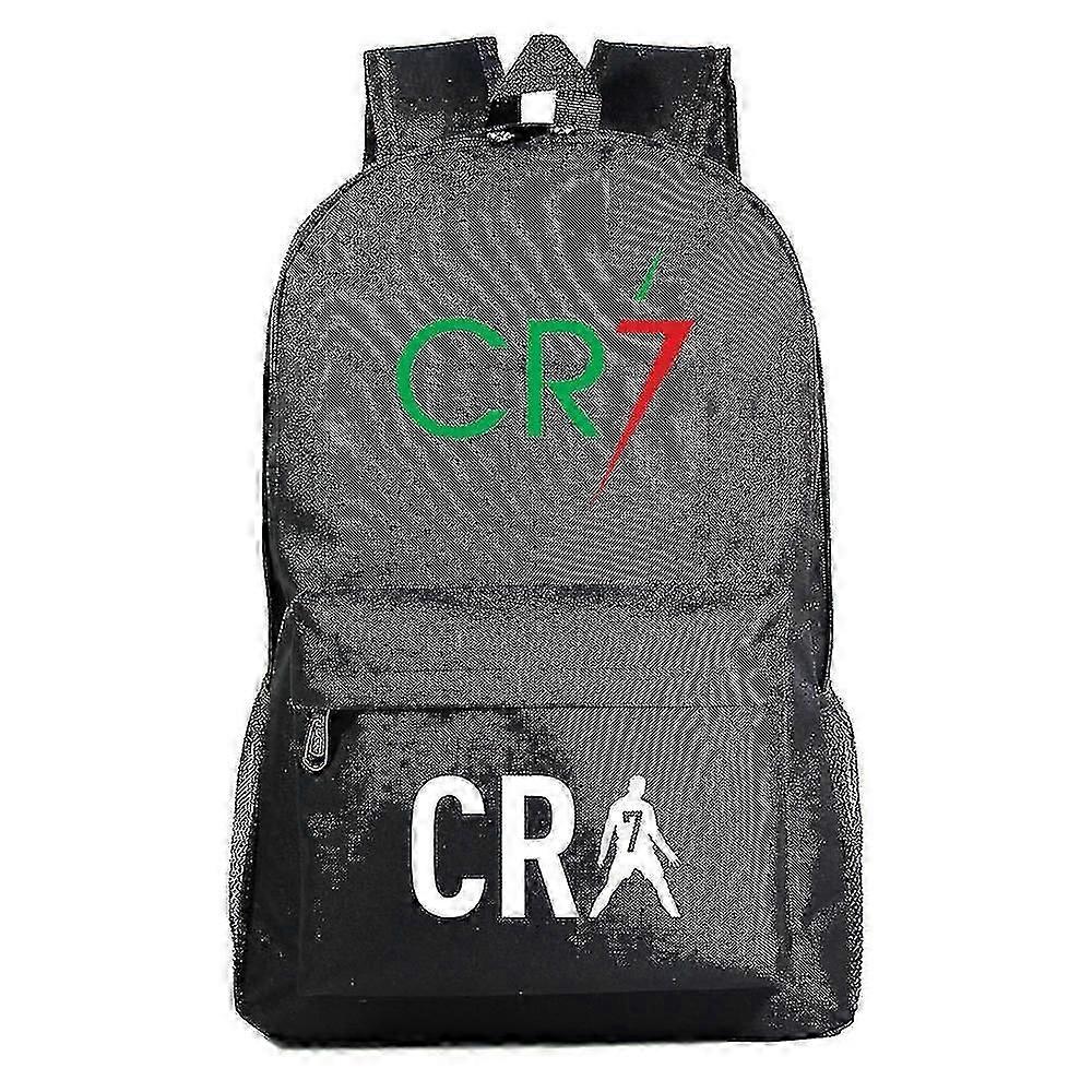 حقيبة ظهر كريستيانو رونالدو للبنين والبنات من Cr7 - حقيبة كتب مدرسية للأطفال من الكرتون بسعة كبيرة وحقيبة ظهر للسفر وحقيبة كتف