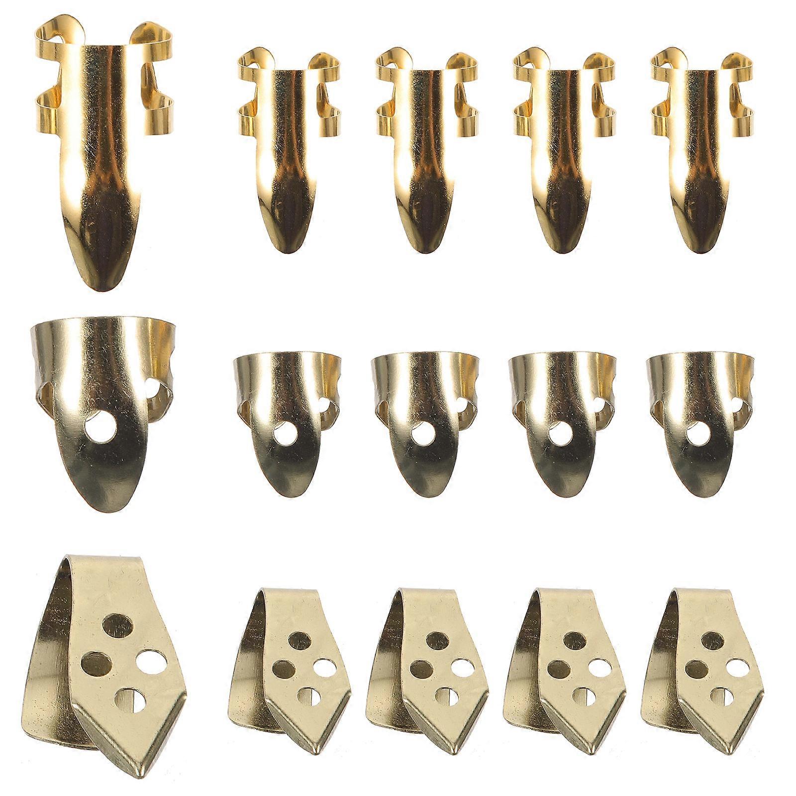 Metal Finger Picks for Guitar Use Banjo Finger Pick Protector 3Sets