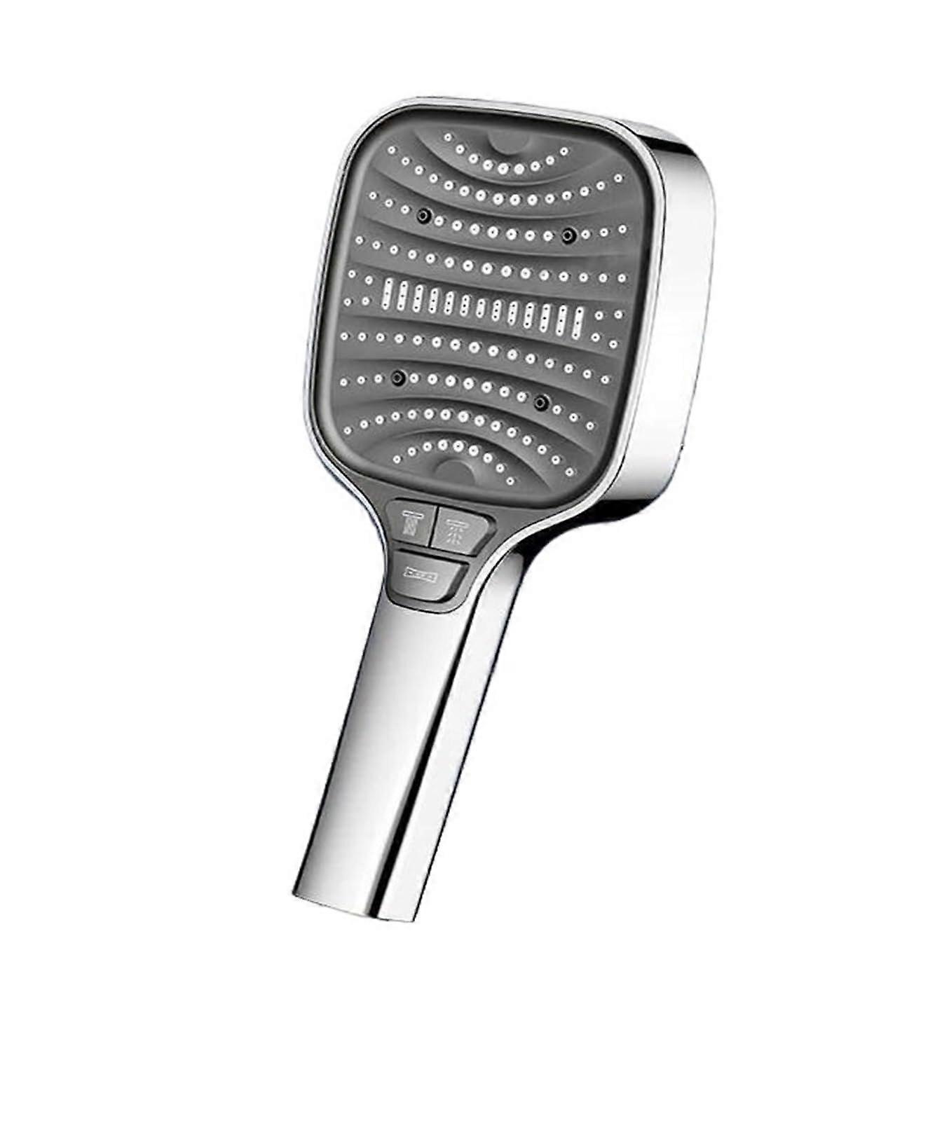 Adjustable Shower Head 8-Mode Rainfall Large Flow High Pressure Water Saving Shower Mixer Silver