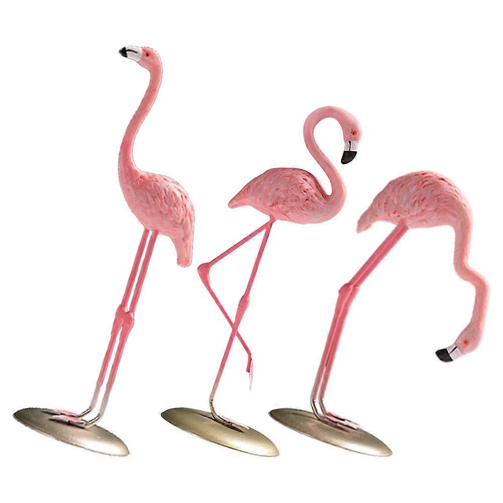 Flamingo Shape Decorative Figurine For Home Decoration Office Environment 14X7X7CM Bright Color 6 Pcs