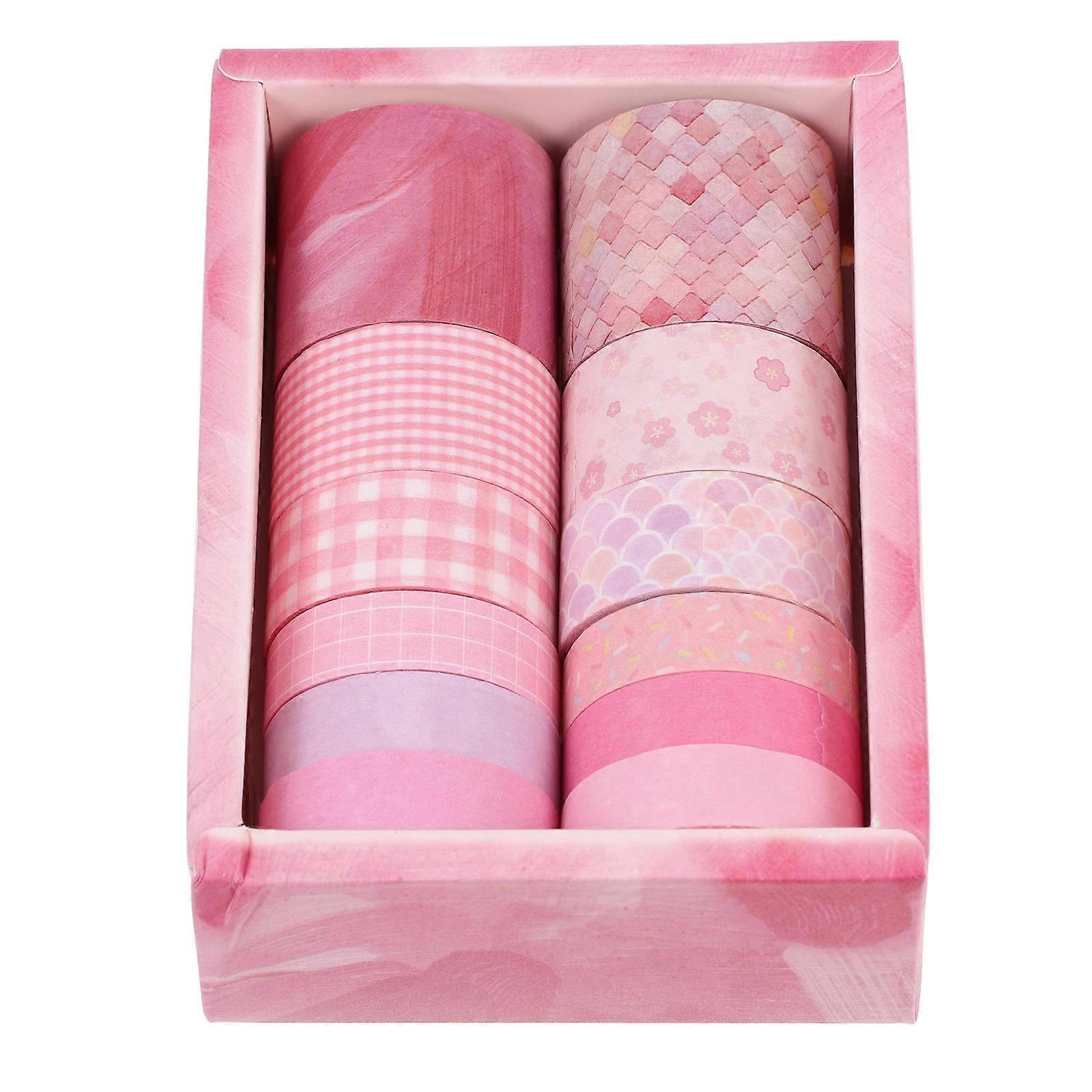 Colorful Notebook Tapes Paper Tape for Decor 12 Rolls DIY Scrapbook Tape