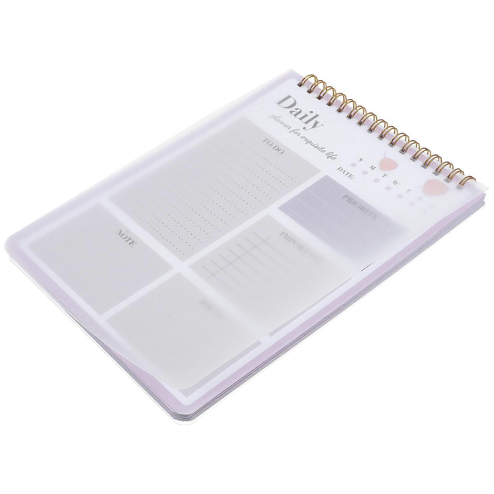 Purple Efficient Planner Notepad 5Pcs For Travel Home Office Planning 8.84X6.09In Rectangular Style