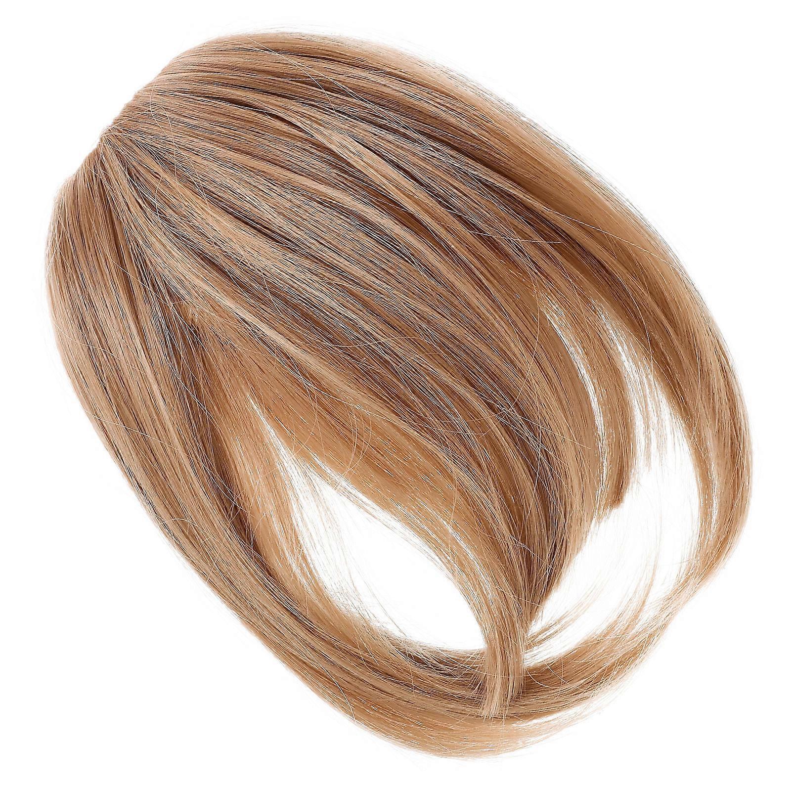 Bangs Clip On Hair Extensions For Women Daily Wear Realistic Temples Simulation 1Piece