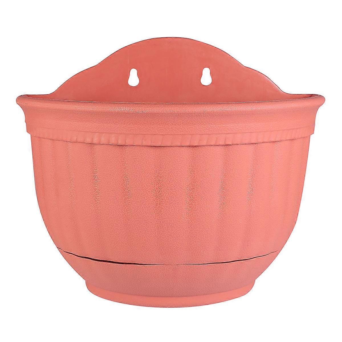 Flower Pot Semi-Circular Hanging Wall Mounted Pot for Storage 2Pcs