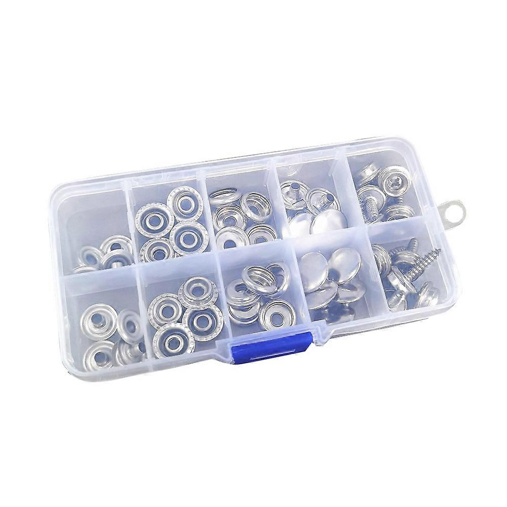 Stainless Screws for Repairing with 3 Boxes Household Snap Fasteners