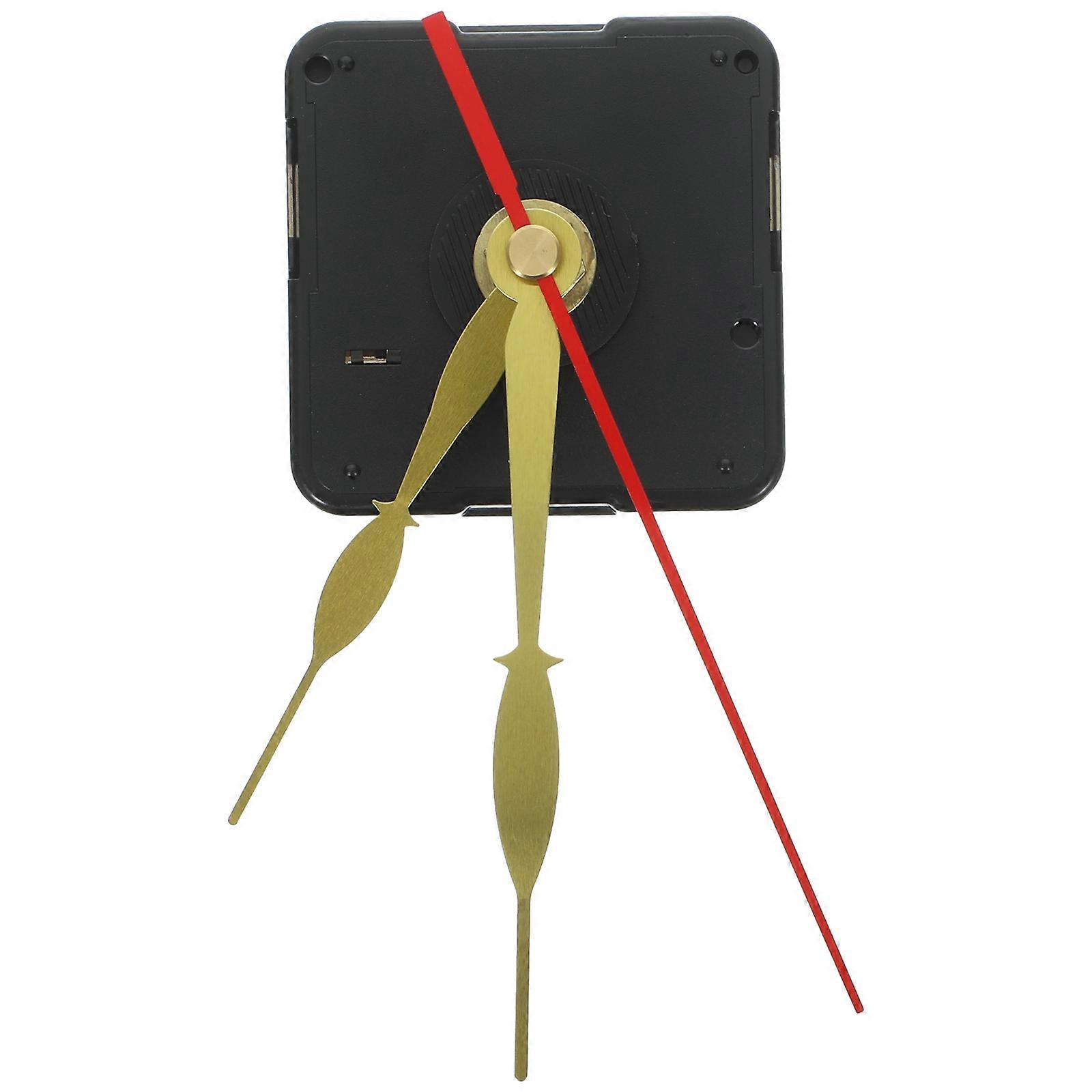 Mute Clock Kit Wall Clock Mechanism for Replacement 2Sets Black