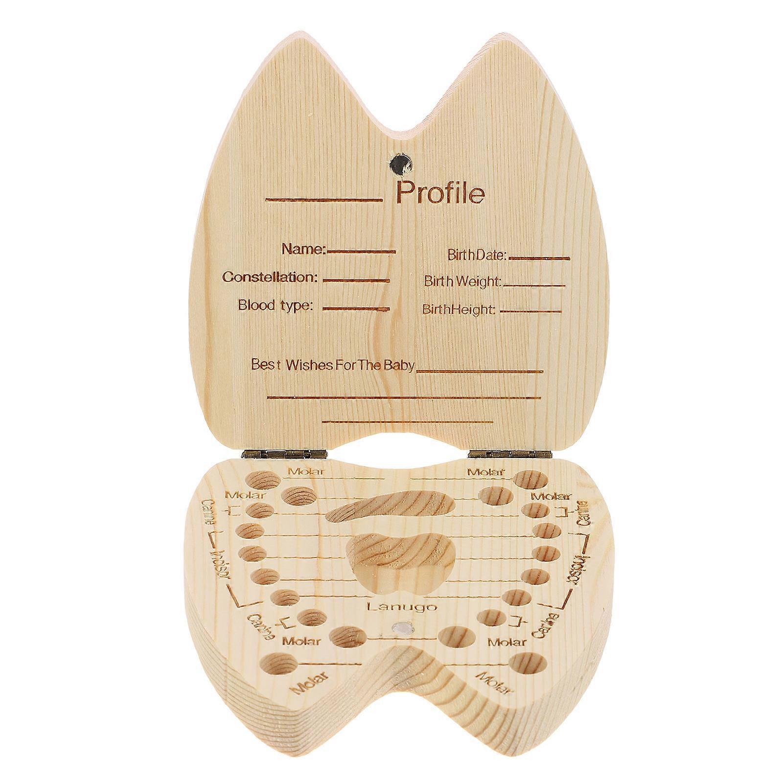 Kids Tooth Holder Keepsake Box Deciduous Tooth Storage Storage Holder Square 1Pcs