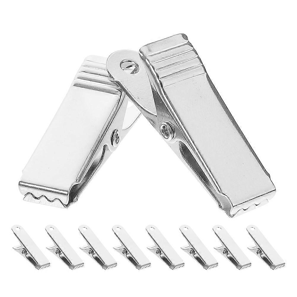Mini Metal Wire Clips for Wiring 10Pcs Durable Silver Cable Clips