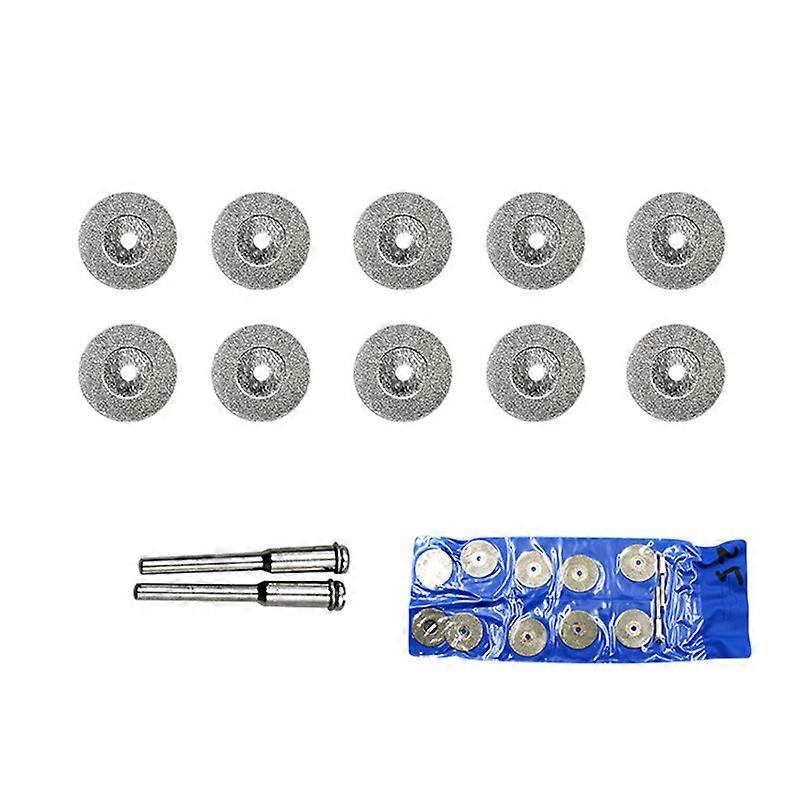 12PCS 16-60mm Mini Diamond Cutting Wheel Rotary Tool Cutting Disc Disks DIY Tools Accessories for Dremel with 3mm Mandrel