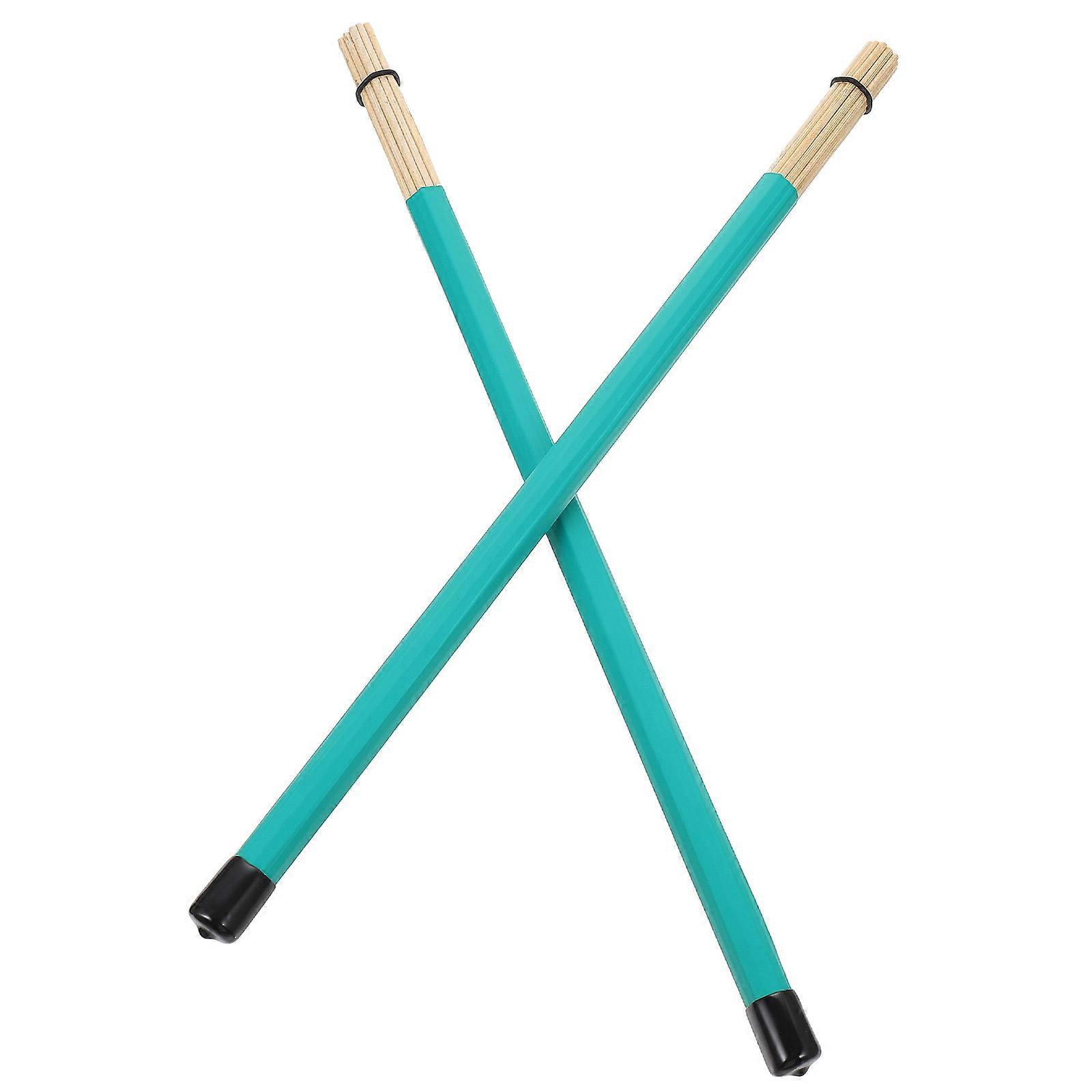 Professional Bamboo Drumsticks for Percussion Instrument 1Pair Green