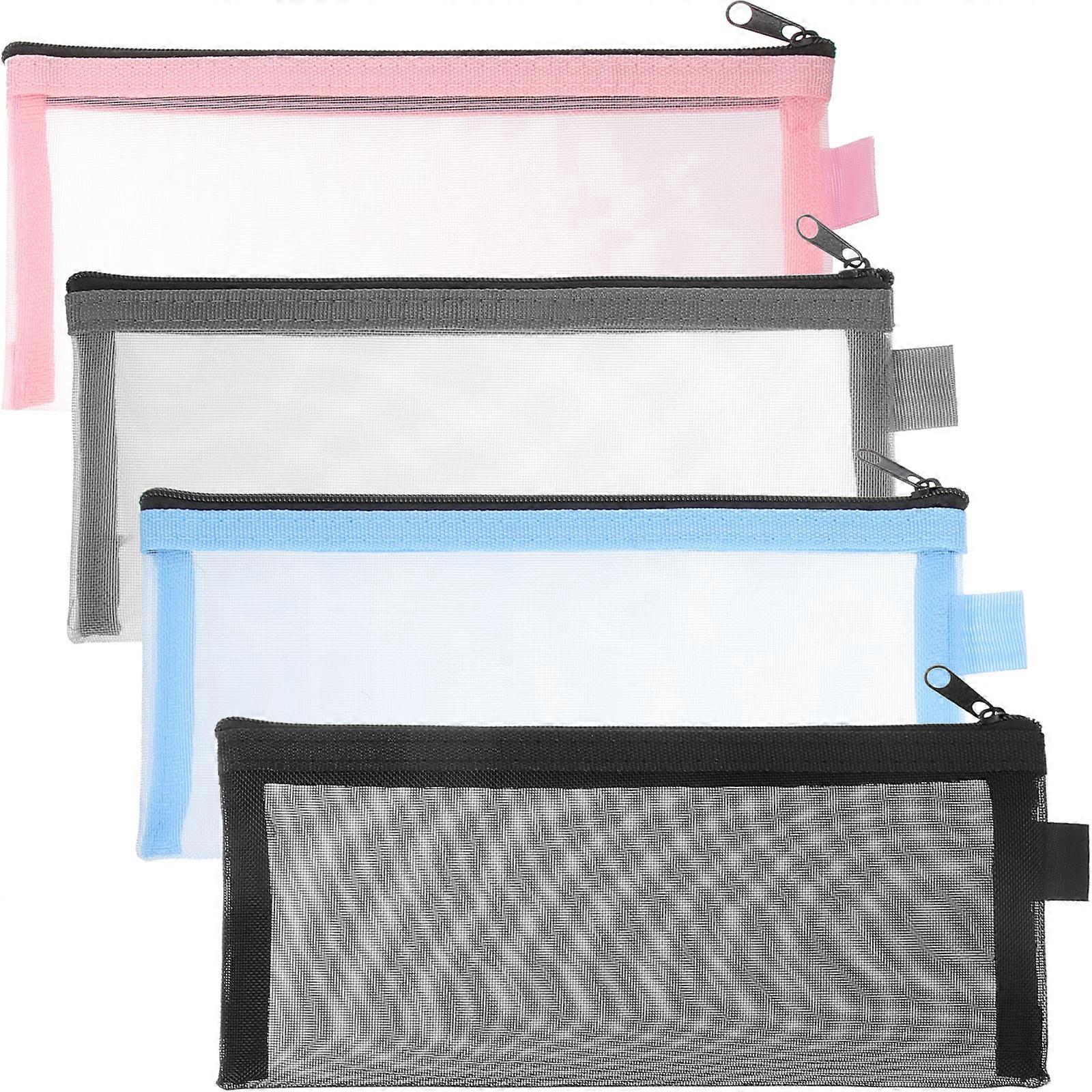 Assorted Color Portable Pencil Bags for Daily Use Multi-Function 12Pcs