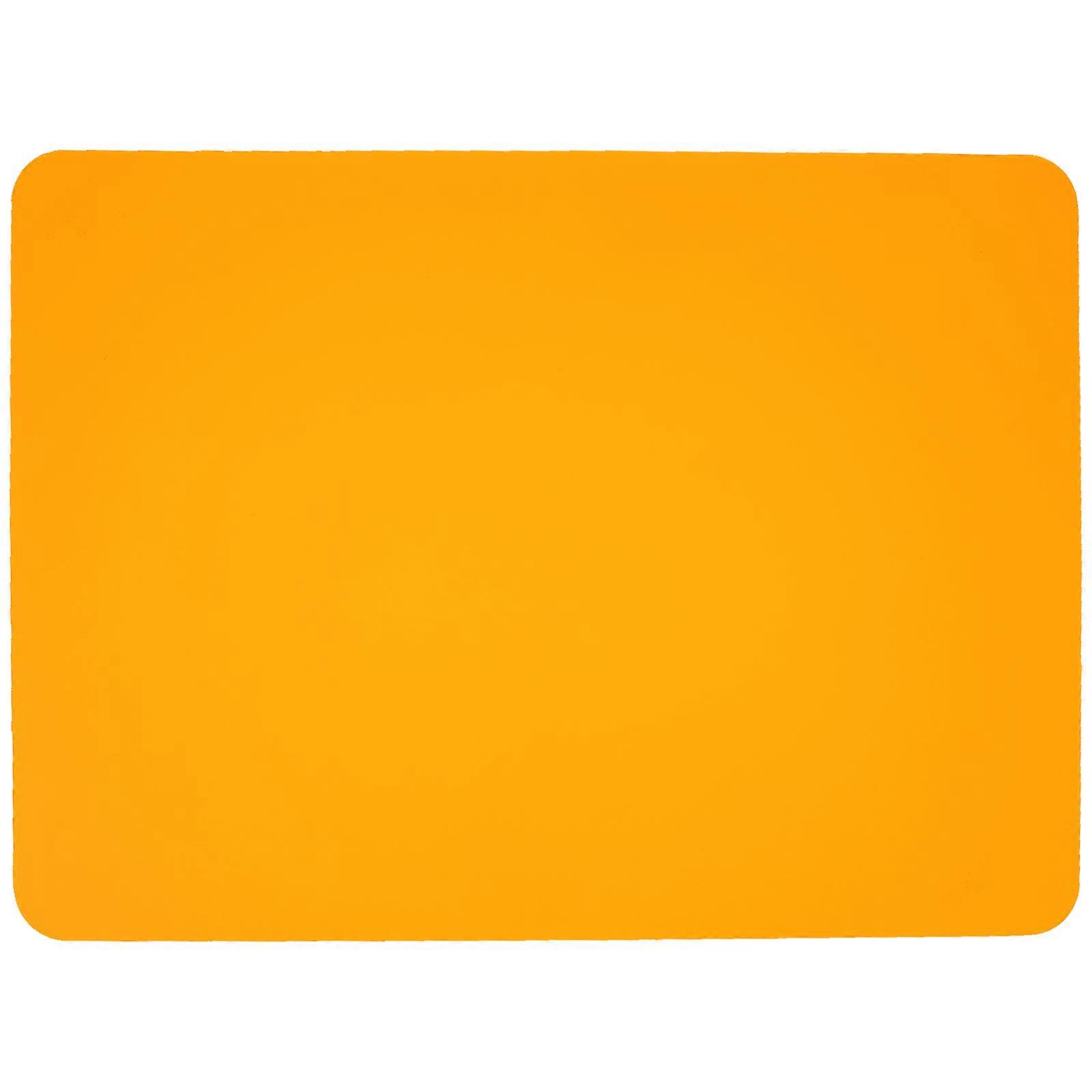 5Pcs Set of Heat-Resistant Orange Placemat for Dining Table Use