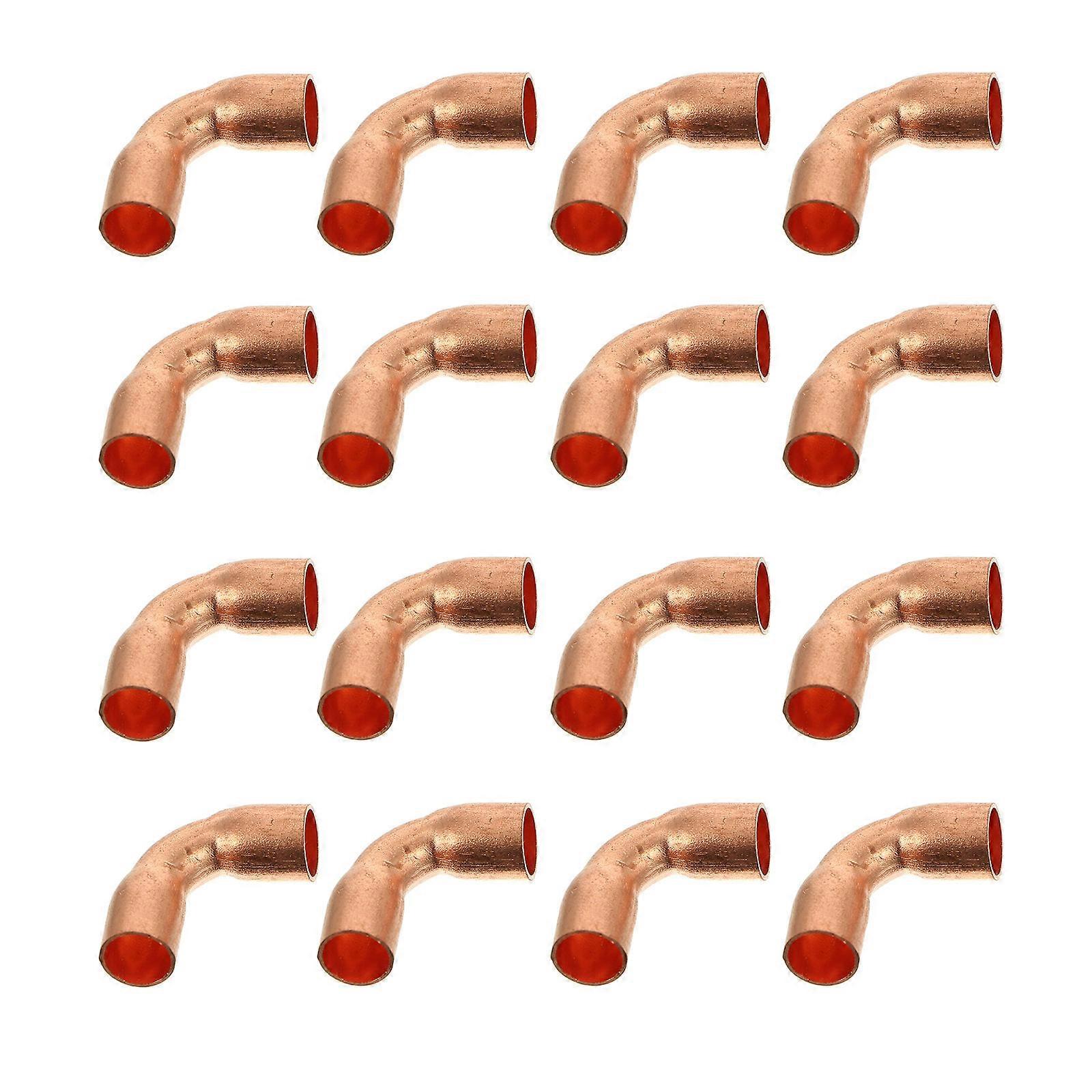 90 Degree Elbow Plumbing Fitting Coupler For Refrigeration Equipment Installation 40Pcs Copper Pipe Connector