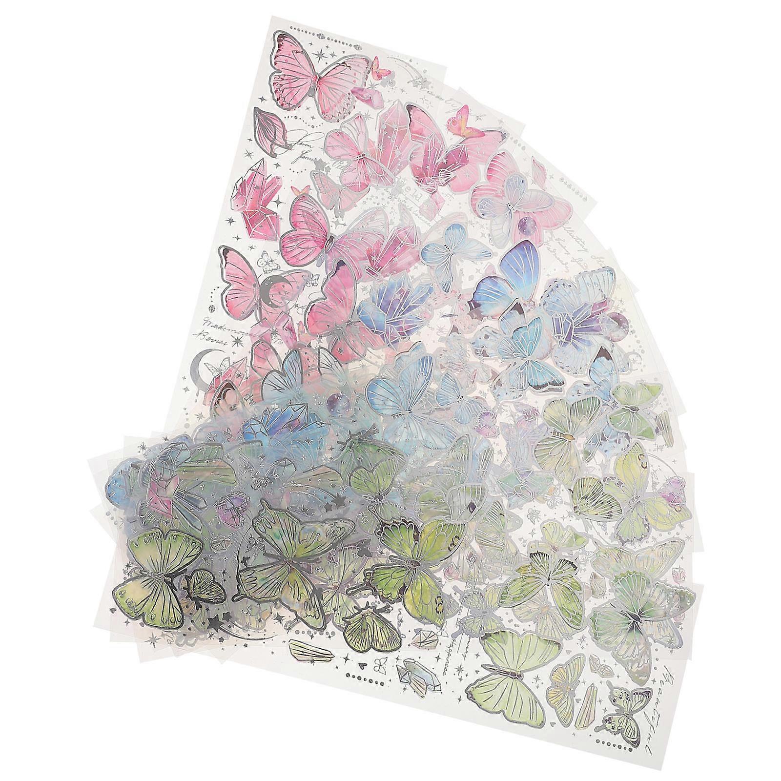 Decorative Stickers 18 Sheets Durable Self-Adhesive Ideal For Gift Wrapping Scrapbooking Diary Lovers Friends Classmates