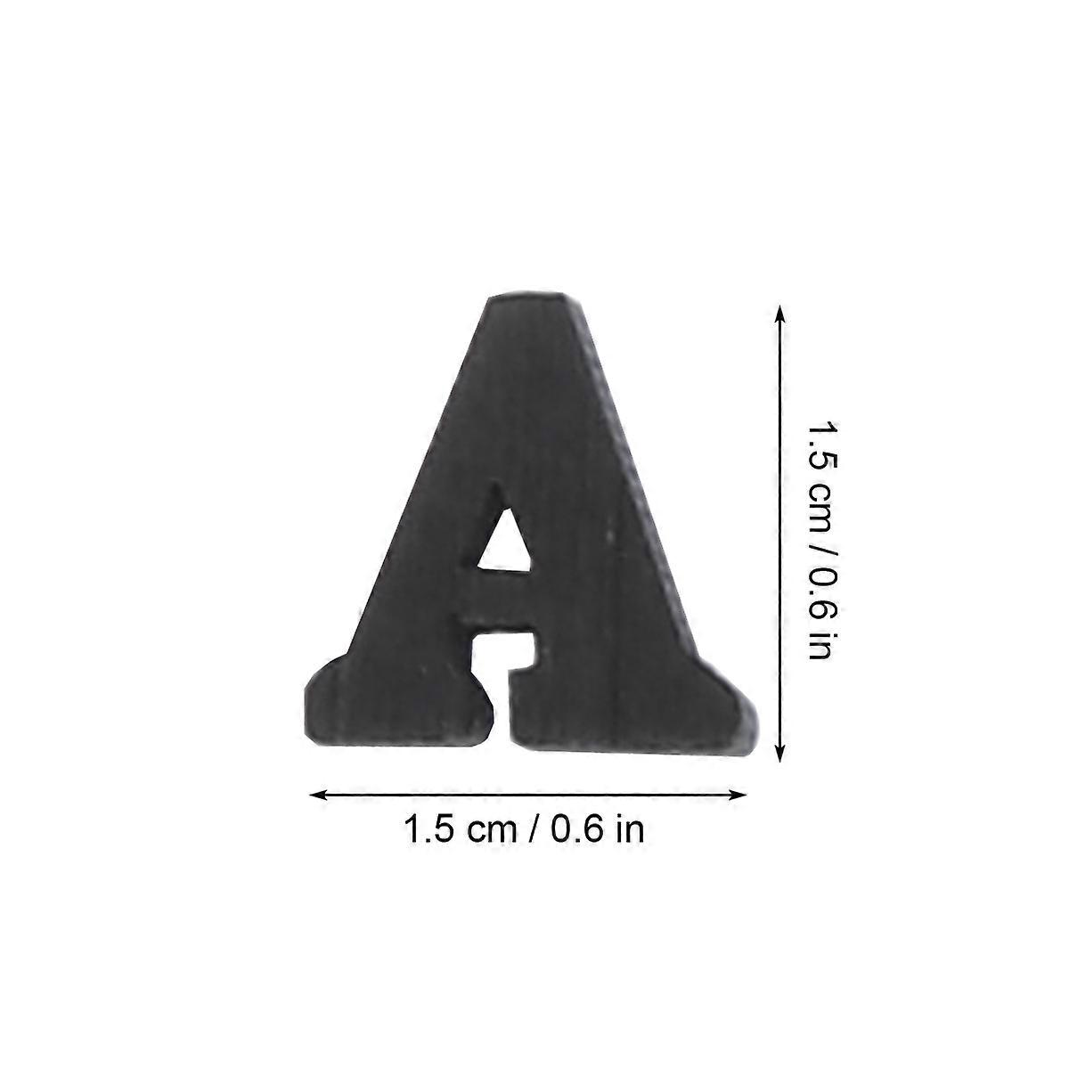 Wooden Slice with Retro English Letters for DIY Craft 200Pcs Natural