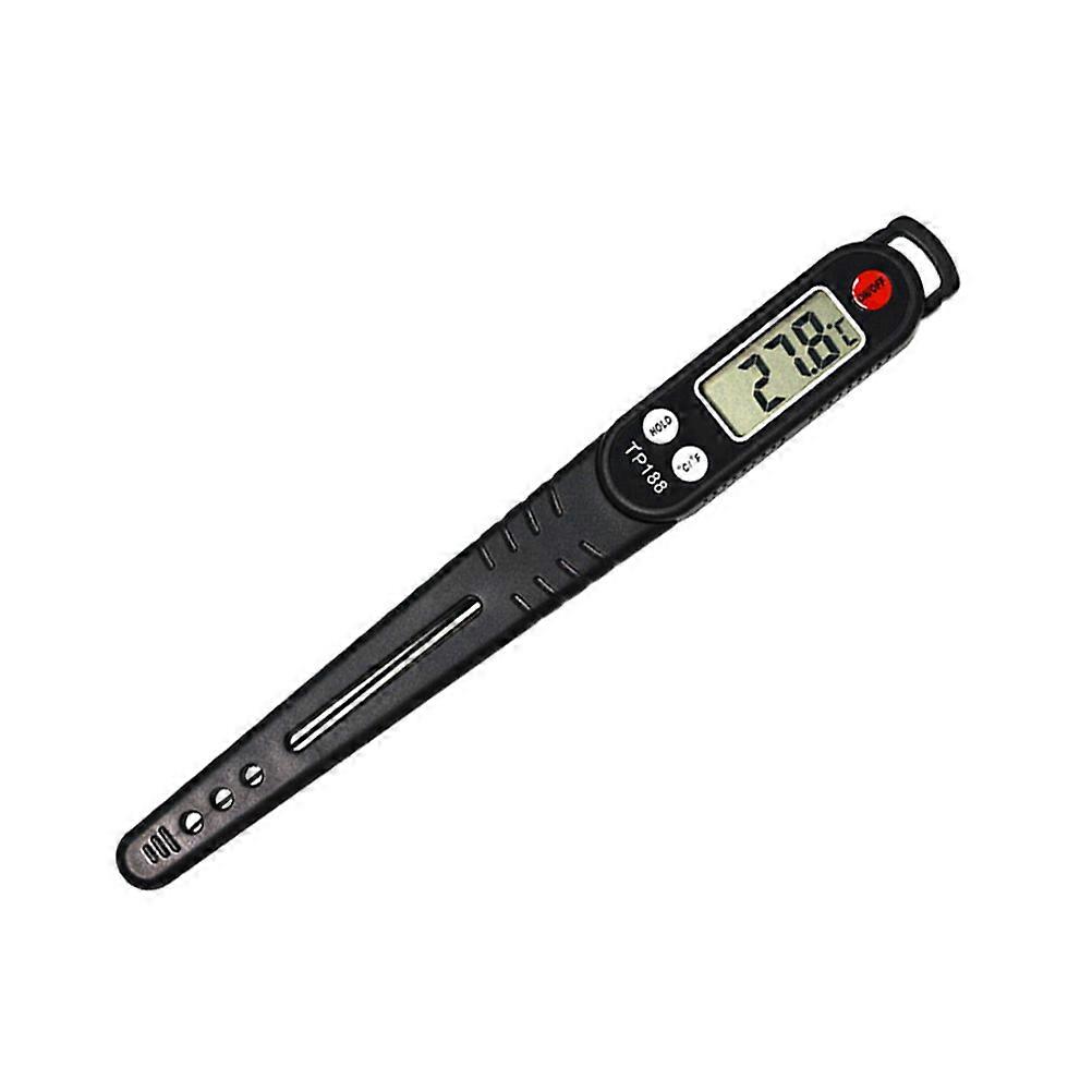 Probe Thermometer Cooking Digital Thermometer for Meat Use 2Pcs Black