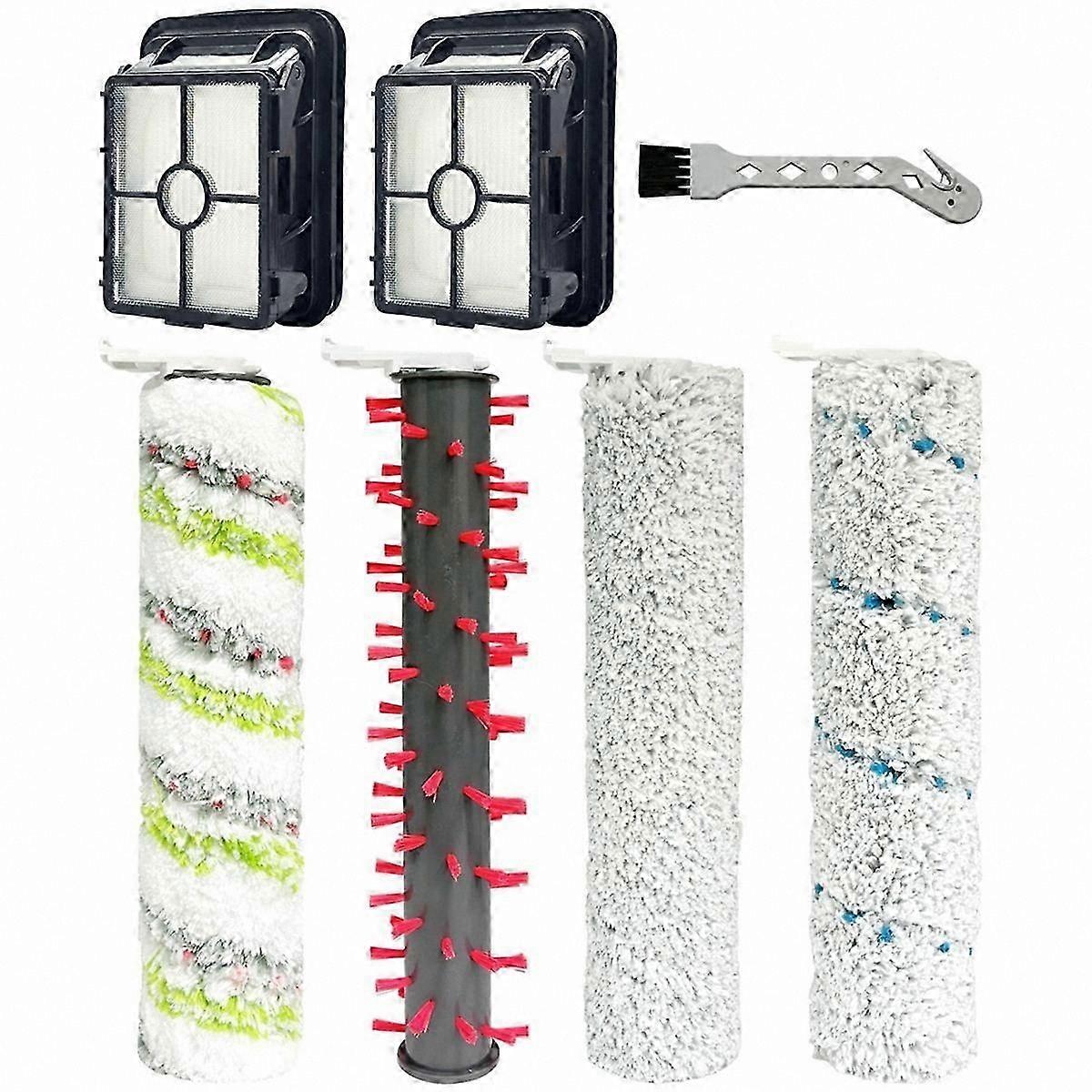 Replacement Brush Rolls and Filters for CrossWave HydroSteam Vacuum Cleaner Models