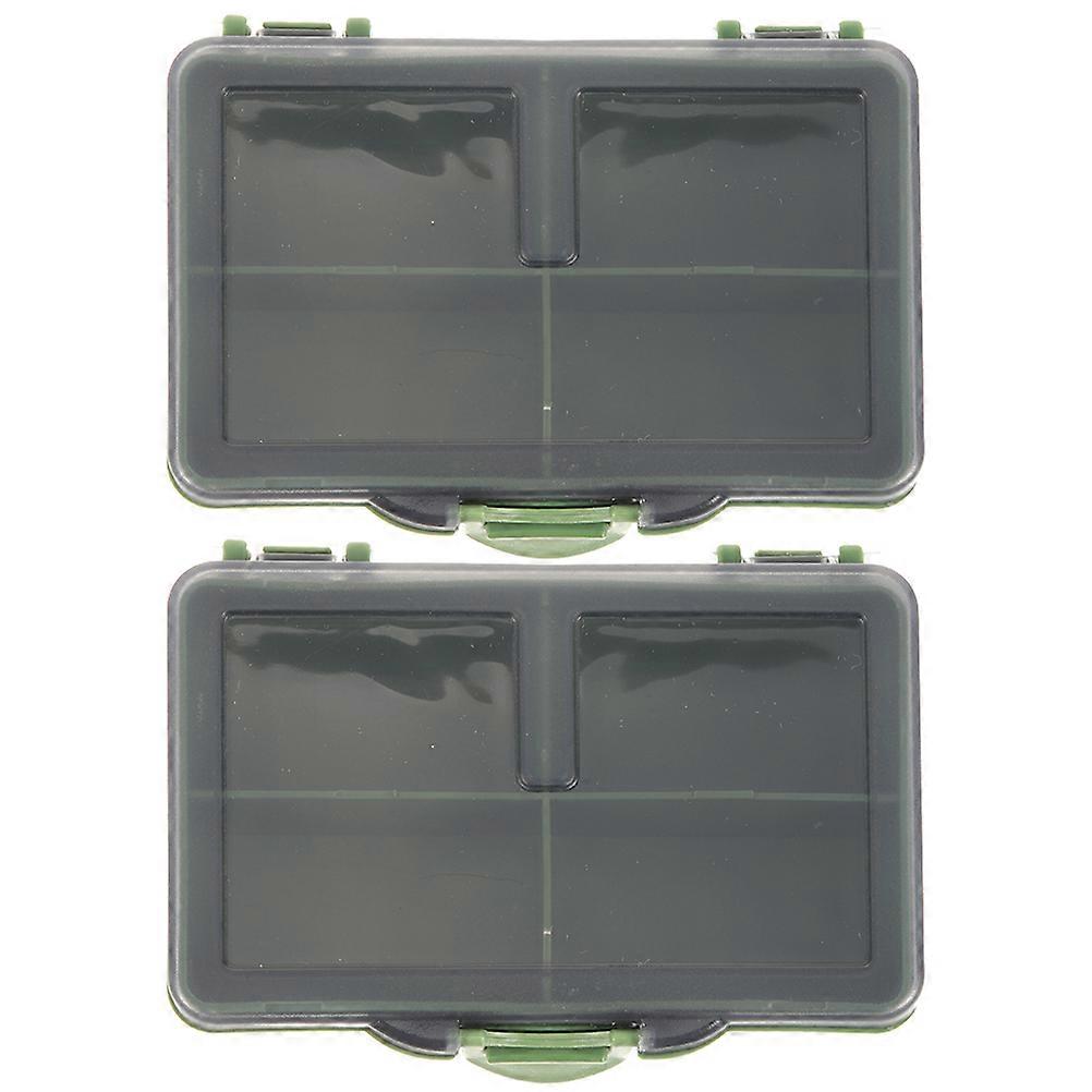 Plastic Fishing Tackle Box Durable Holder for Storage Use 4Pcs Organizer