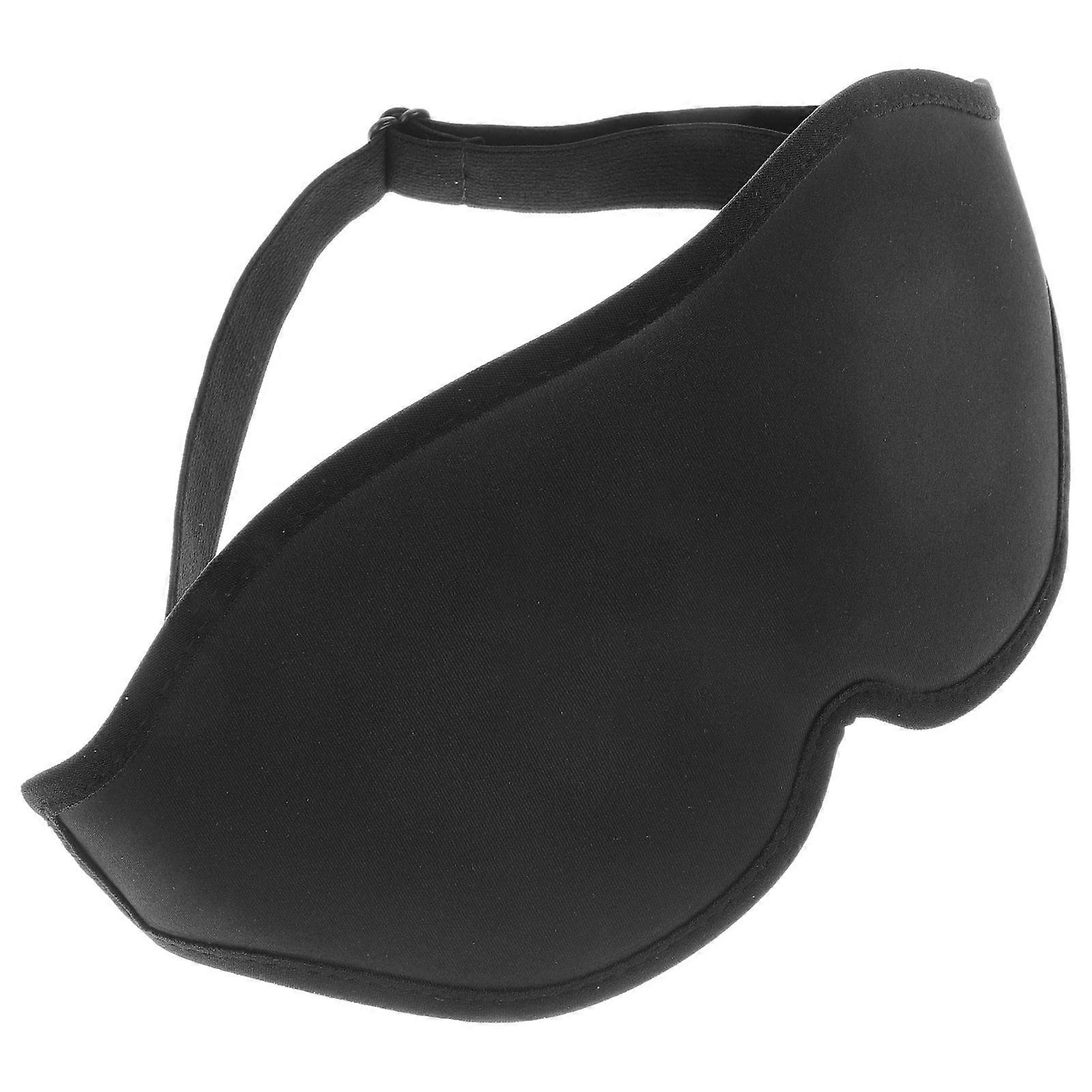 Travel Blindfold Sleep Eye Mask for Sleep Use 2Pcs Black Memory Foam Mask