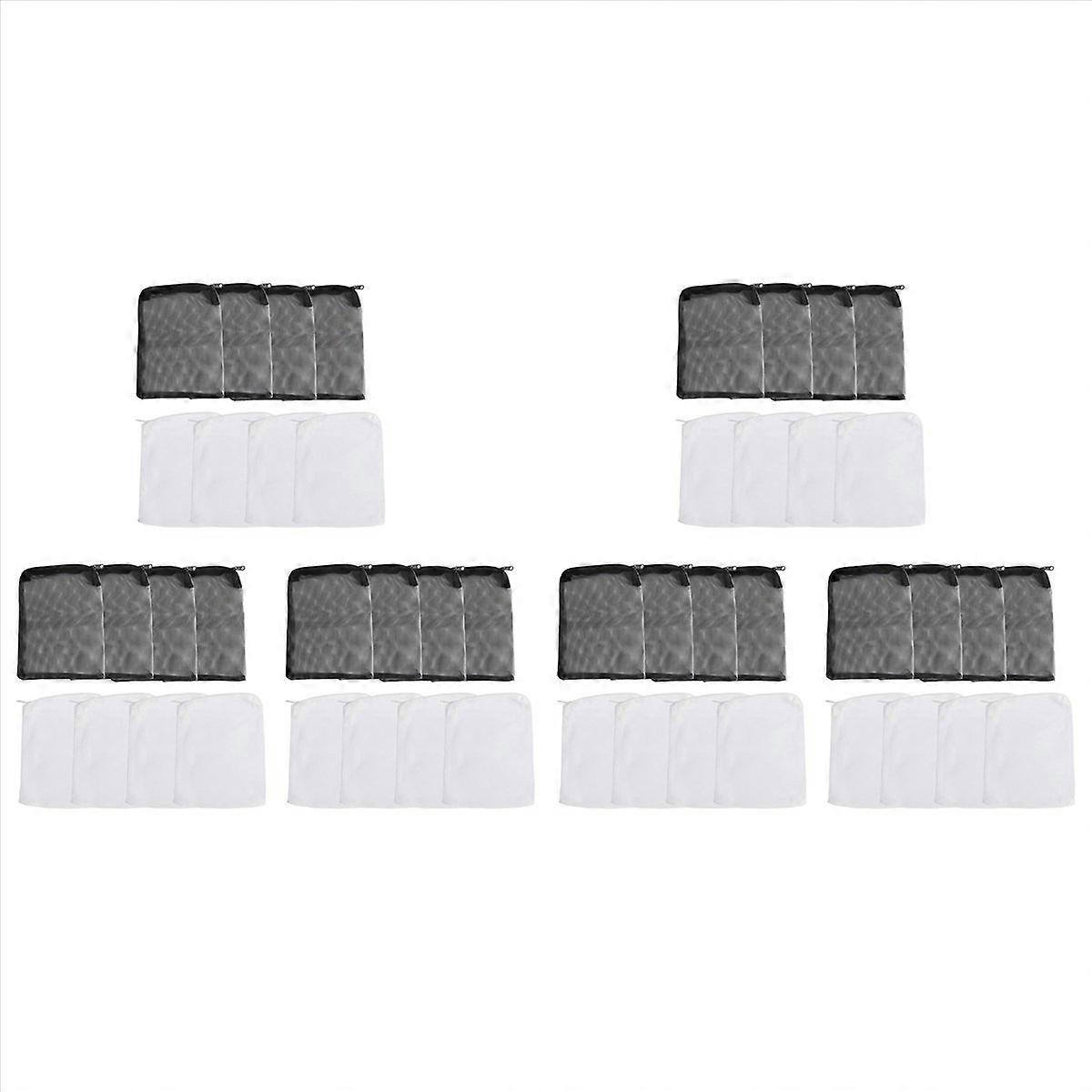 48 Pieces of Aquarium Filter Bag Media Mesh Filter Bag Reusable Mesh Bag for Granular Carbon, Biobal