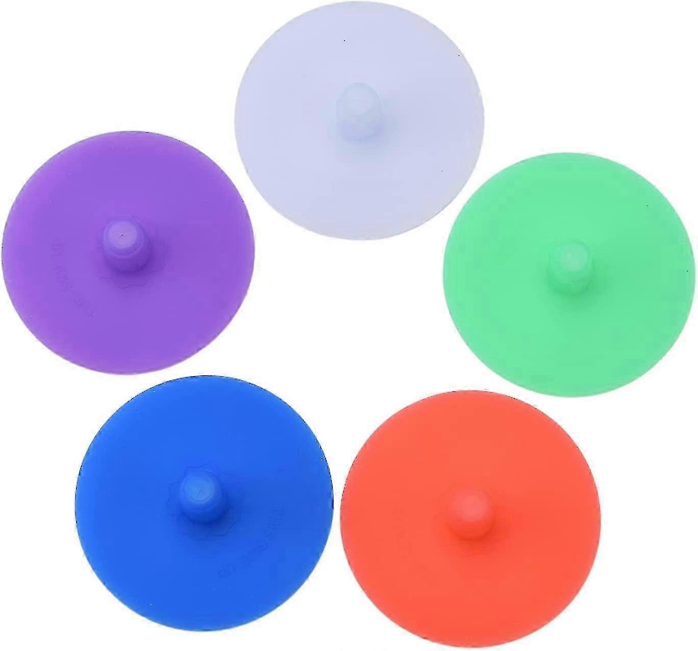 5 Pack Silicone Fermenting Lids, Waterless Airlock Fermentation Lids Suitable For 86mm Caliber, Mason Jar Lids Silicone Airlock Lids, Wide Mouth Mason