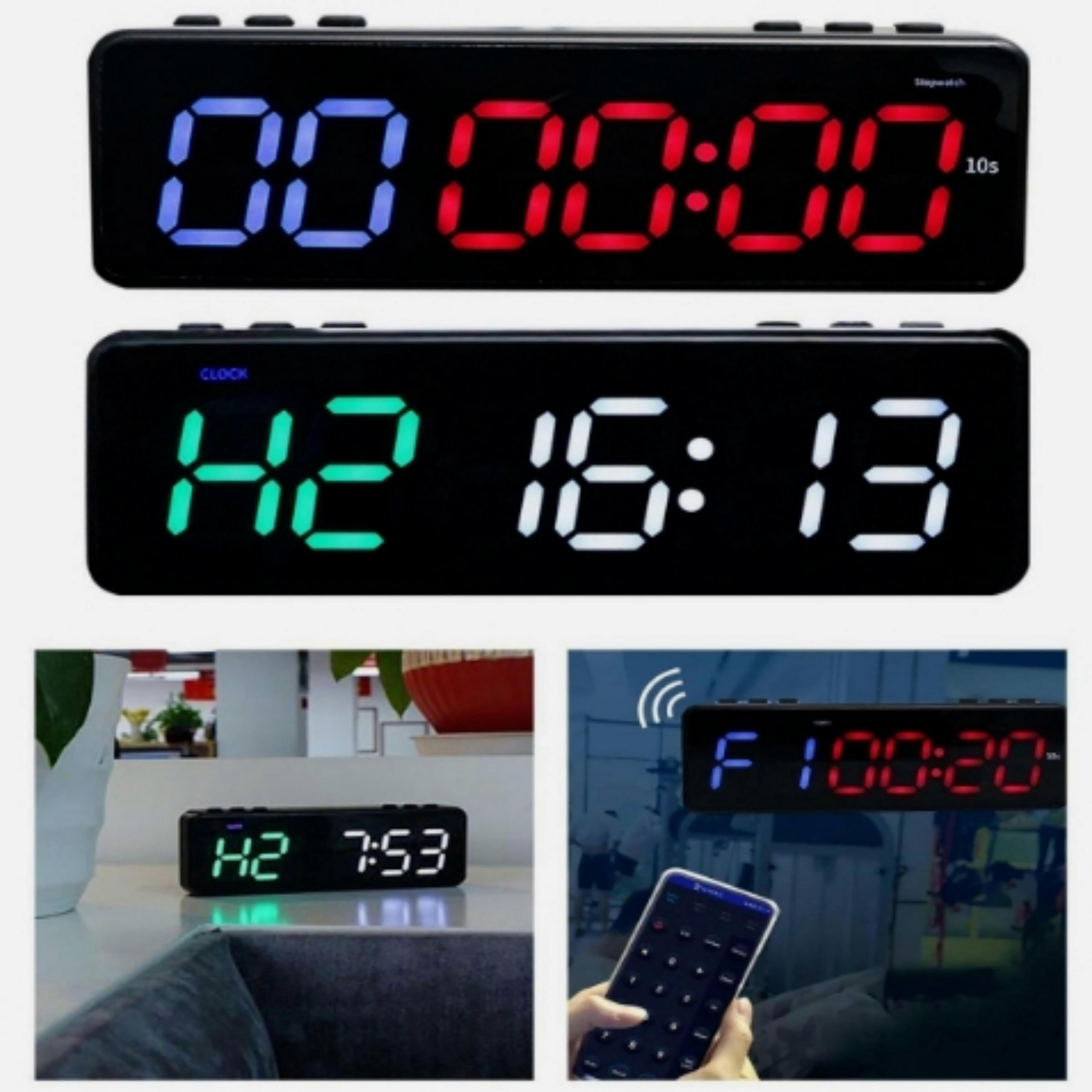25-26 Gym Timer Bluetooth App-Controlled LED Interval Timer Fitness Timer Clock,50% Offer