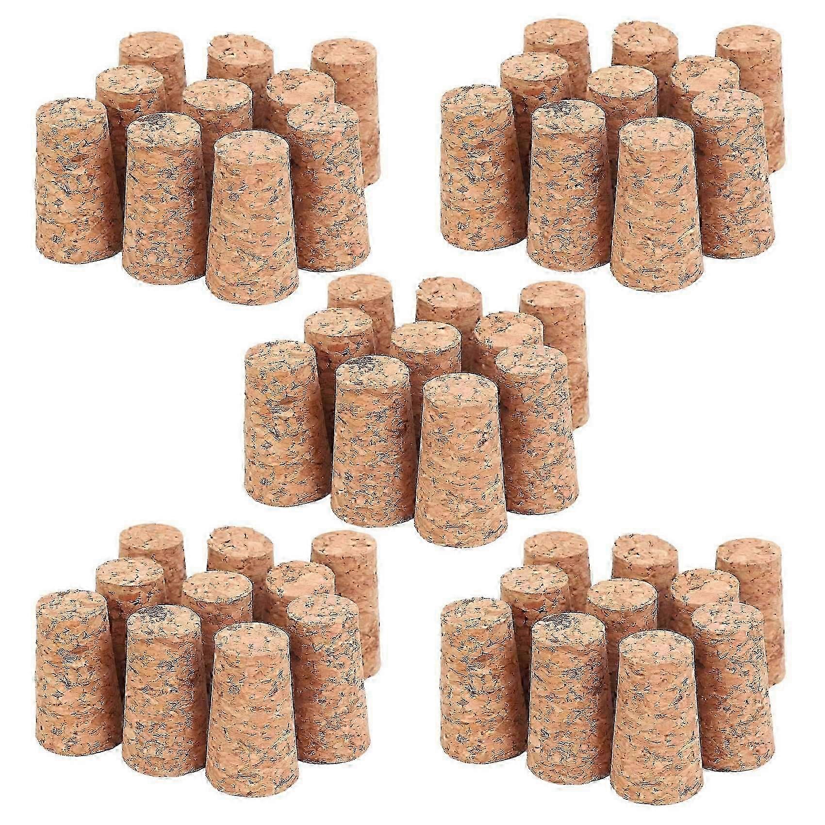 50Pcs Tapered Corks Stoppers DIY Craft Art Model Building 22 x 17 x 35mm