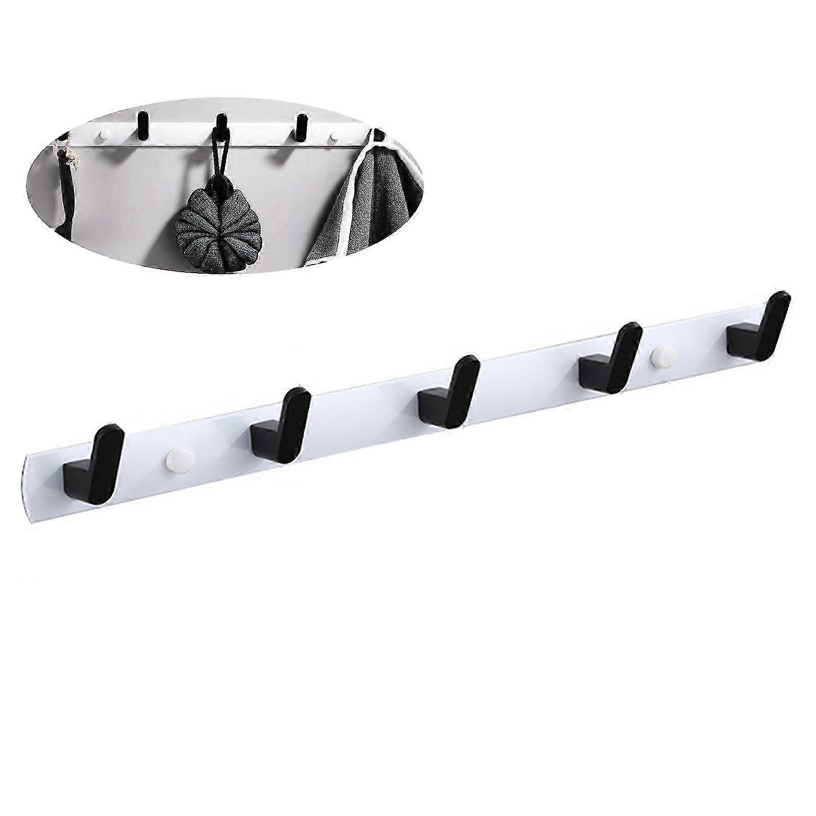 Bathroom Organizer Towel Hooks Key Towel Hanger Shelf Hook Row for Cabinet Clothes Towel Purse 25-26s