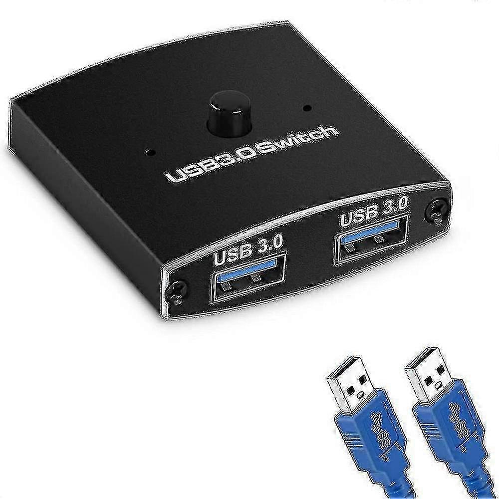 Usb 3.0 Switch Selector - 5 Gbps 2 in 1 uit USB-switch - compatibel met printer, toetsenbord, muis delen