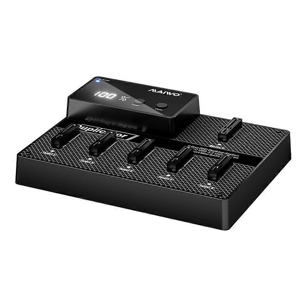 MAIWO Offline Clone 6 Bay M.2 SATA SSD Enclosure Case Support USB 3.0 to M2 Sata SSD Dock Station for M.2 SATA SSD Disk EU Plug