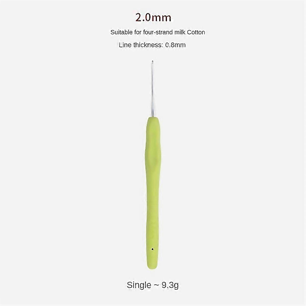 For Knitting Tool Color Doubleheaded Nonslip Silicone Soft Handle Crochet Knitting