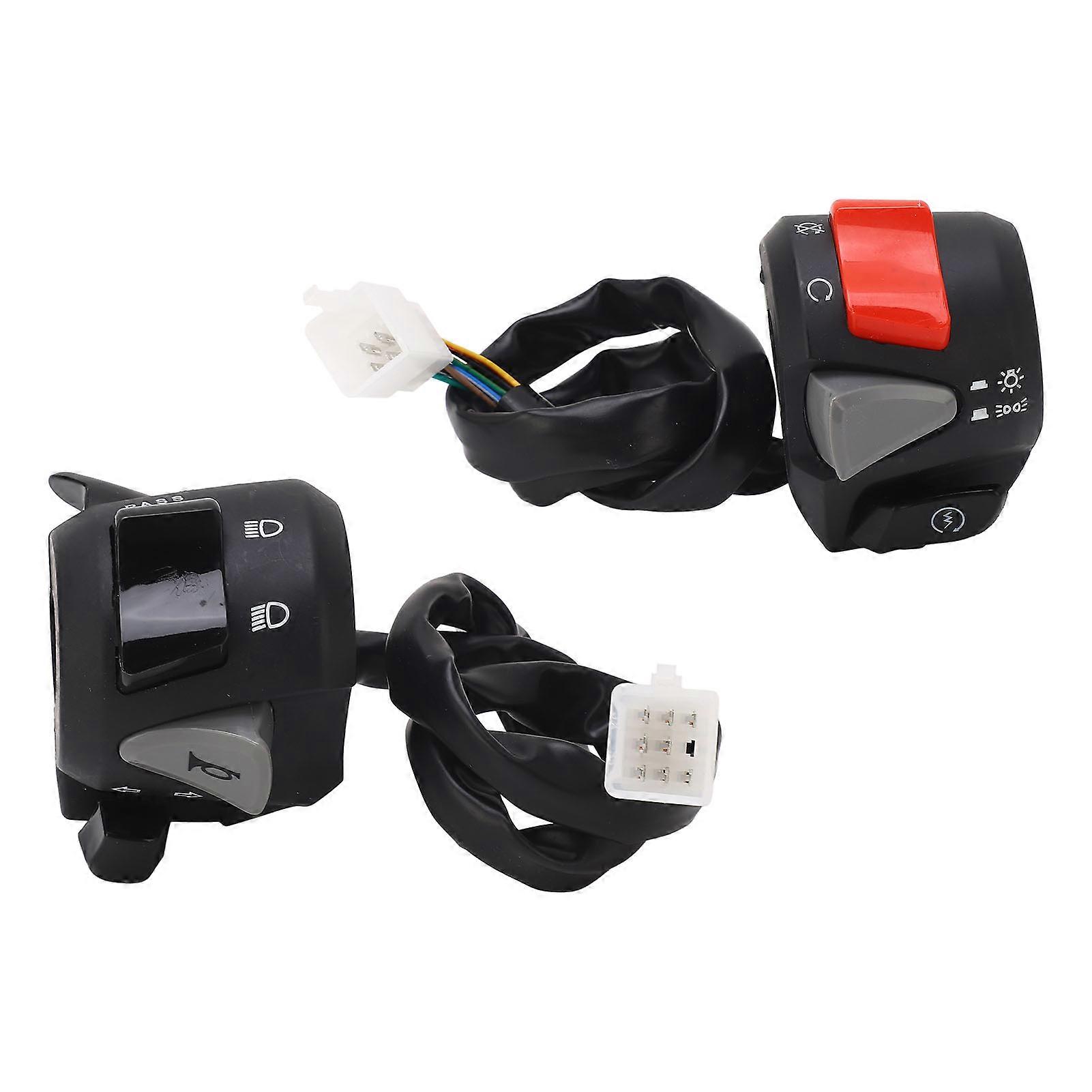Motorcycle Handlebar Switch 7/8in Turn Signal Horn High Low Beam Start Stop Switch Button for PCX 160 150 