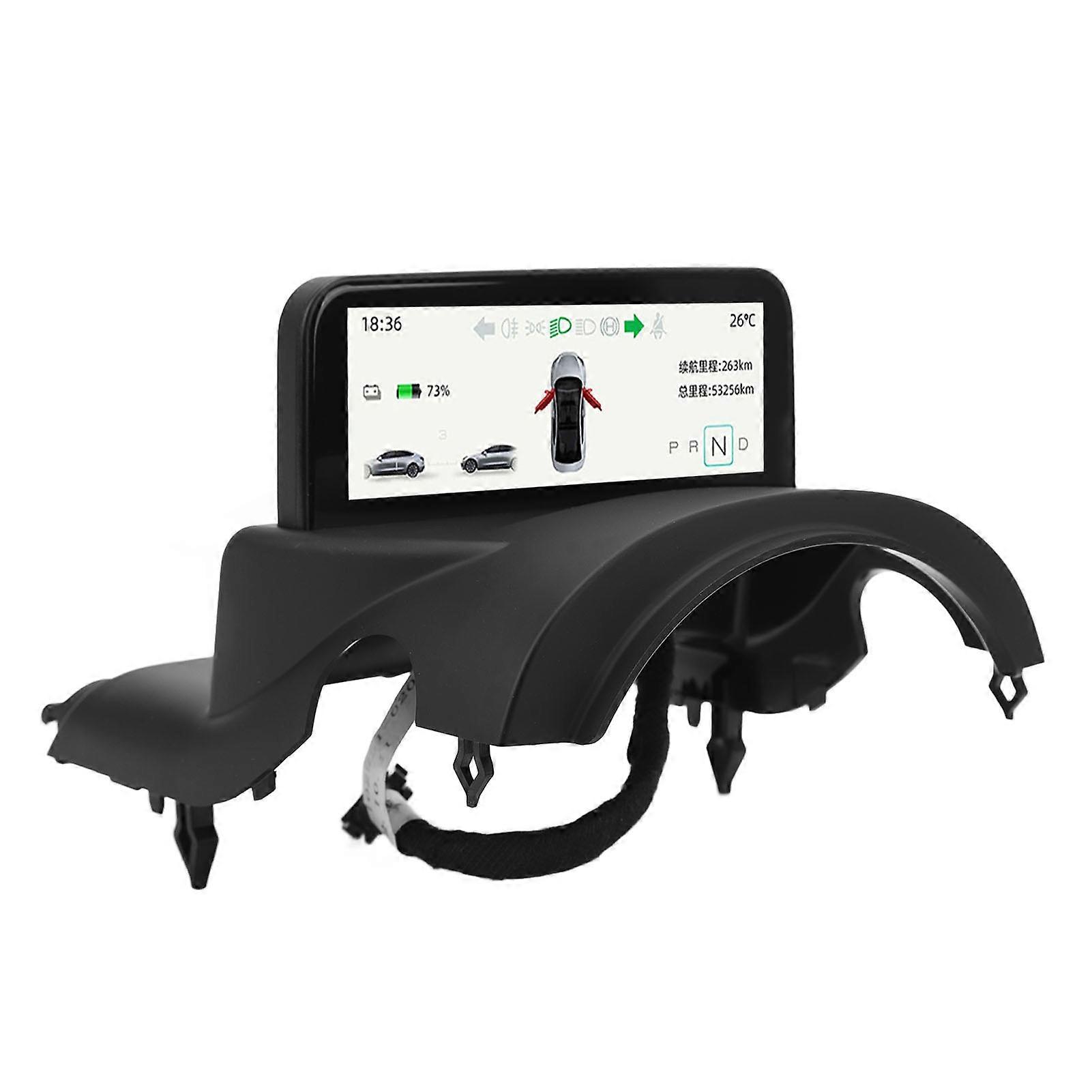 4.6in Car HUD Screen LCD Speedometer Screen Digital Dashboard Display Replacement for Tesla Model 3 Y Intel Atom Processor 