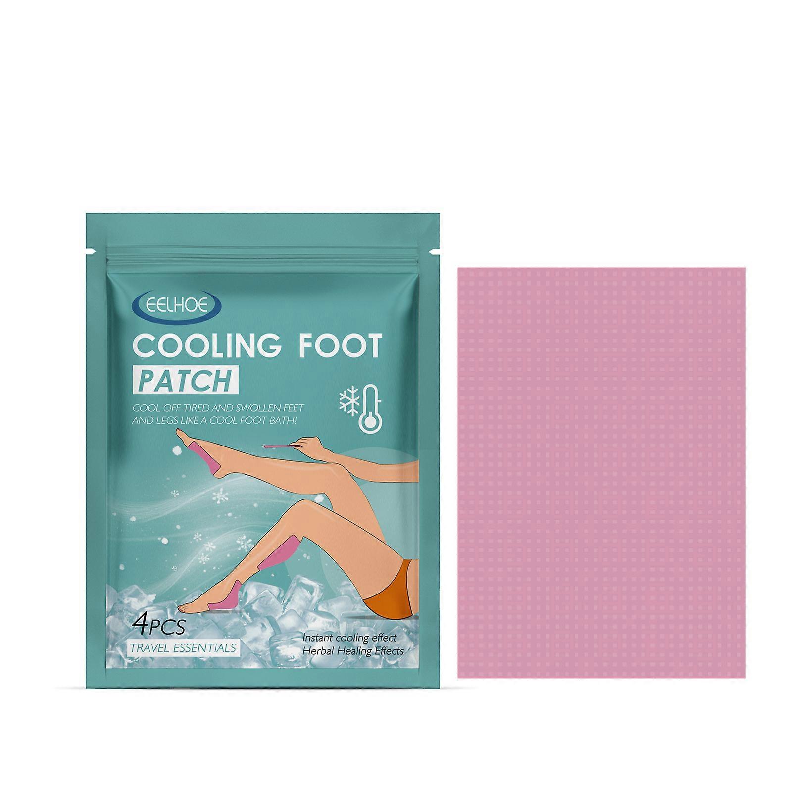 EELHOE Cooling Foot Patch, Body Cooling External Physical Quick Cooling Patch Cool Refreshing Treatment Cold Compress