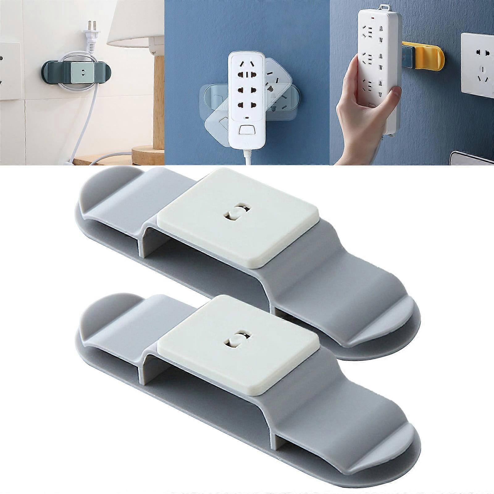 Socket Extension And Cable Holder Multifunctional Punch Plug Storage Rack Socket Strip Holder