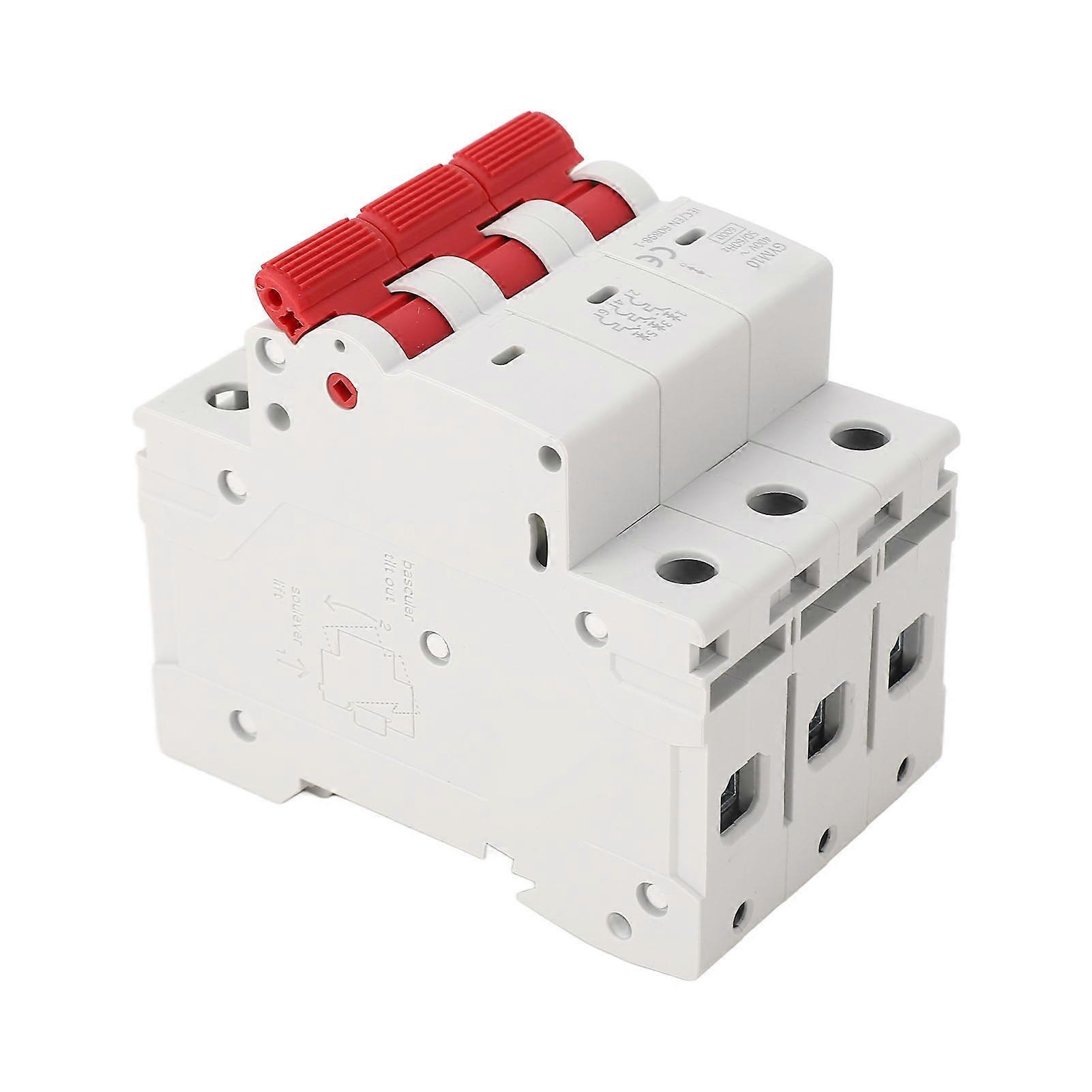 GEYA GYM10 Miniature Circuit Breaker DIN Rail Mounted 3P 6KA with Protection Low Voltage 400V 25A