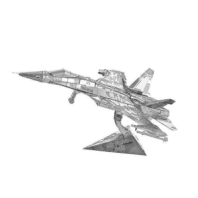 3d Metal Diy Puzzle Air Force J-15 Model @BUGU