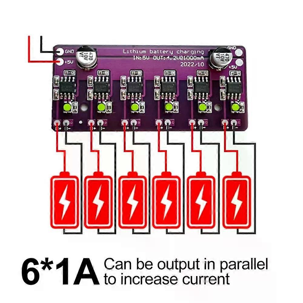 Charging Module PCB Circuit Board Charger Array 5V Input for 18650 42V Lithium Battery Electric Scooter Accessories