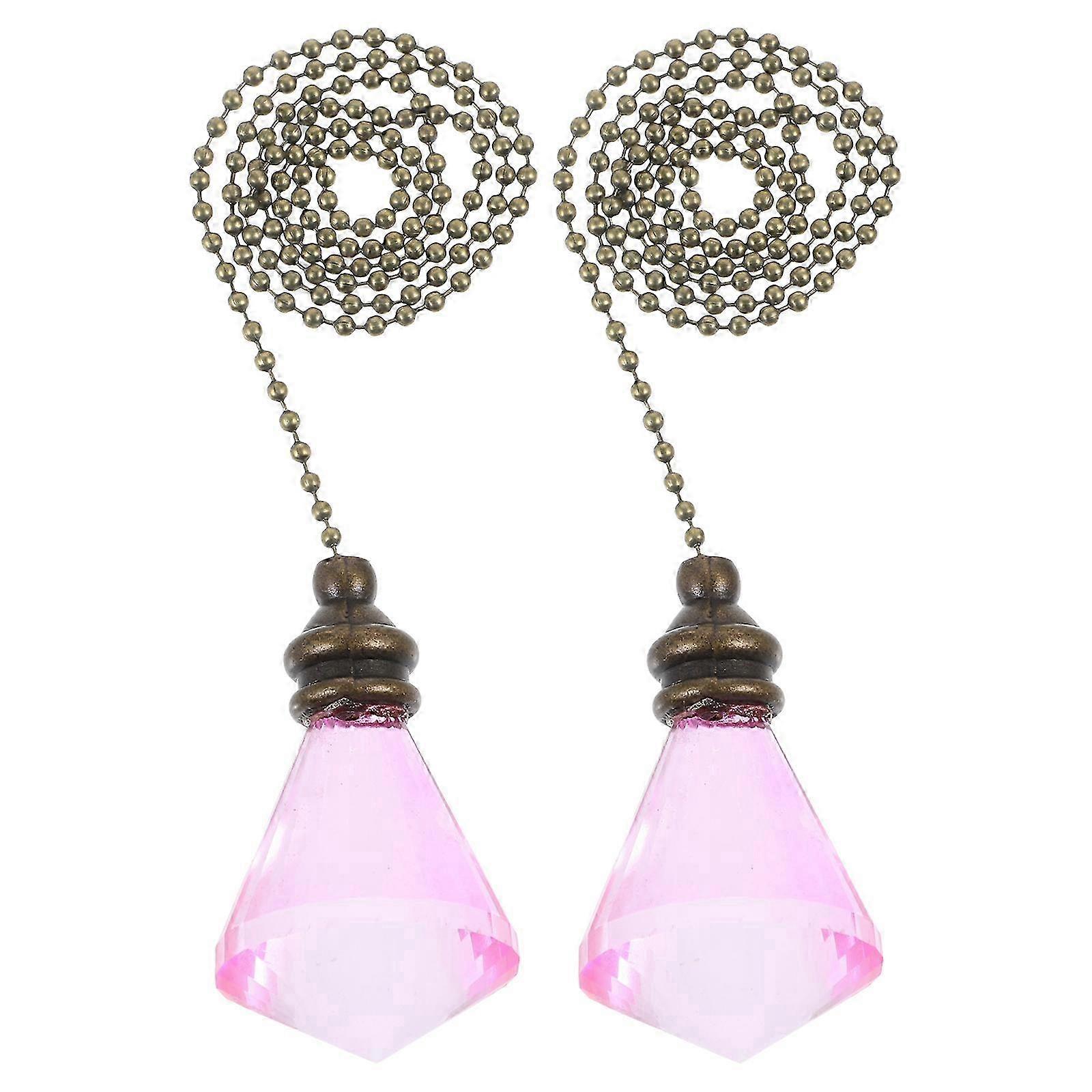 2pcs Ceiling Fan Pull Chain Lighting Beaded Pull Chain Light Fixture Fan Pull Bedside Lamp Chain Edition 1107