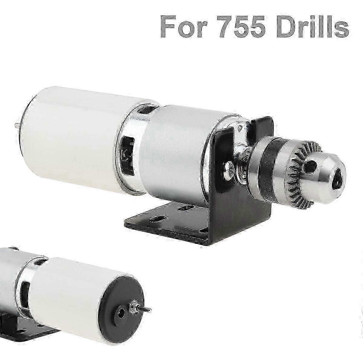 775 Motor Table Drill Positive Inversion Lathe Press Motor with B10 Drill Chuck and Mounting Bracket for Milling Machine