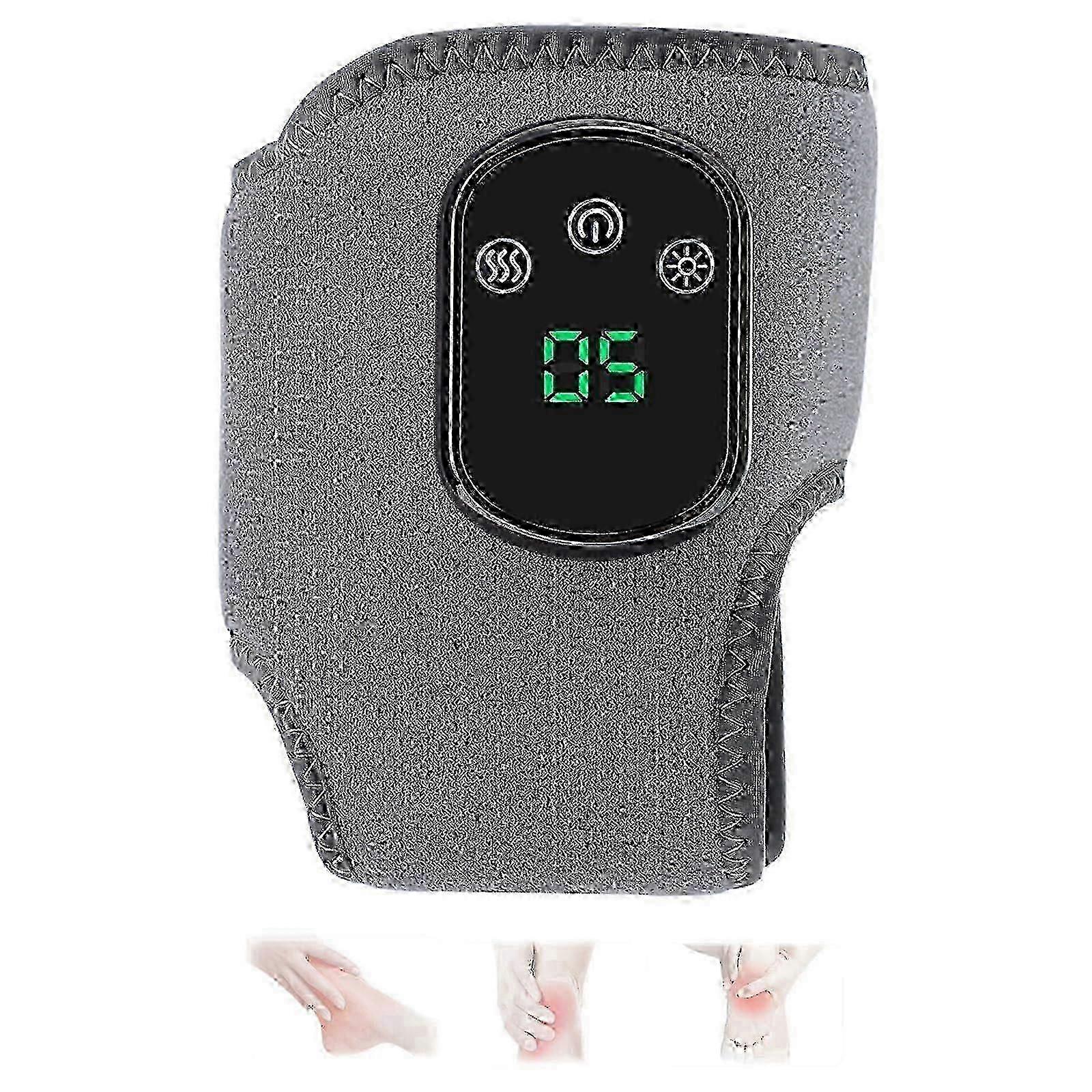 2025 Emsense Foot Massager Wireless Portable Triple Method 3 Vibration Mode Heated Ankle Wrap For Home Office Travel 1 Piece