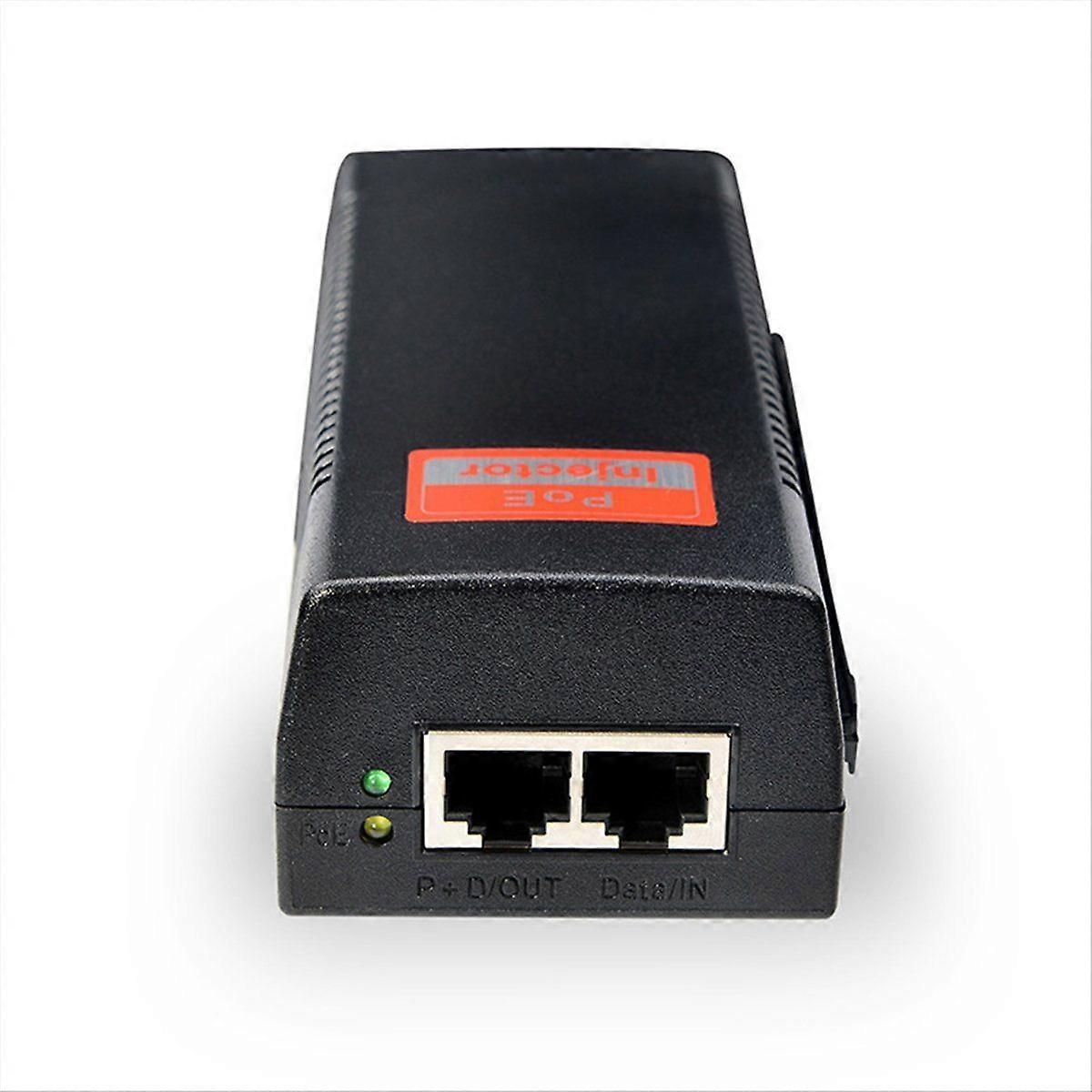Poe Injector 48V 60W Output 100Mbps Power over Ethernet Single PoE Support IEEE 802.3at PoE Adapter