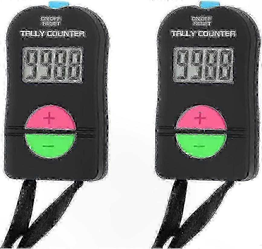 2-Pack Digital Clicker Counter, Manual Add/Subtract Handheld Counter for Golf and Sports Activities