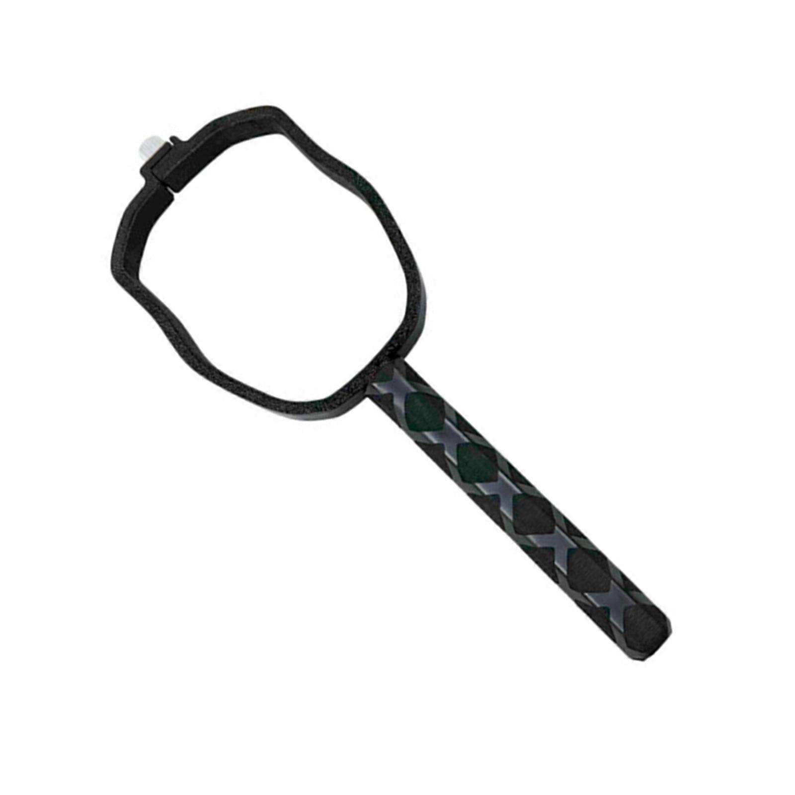 גימבלים ידניים מפלסטיק לסביבה תומכים ב-4 קטעי מעבר חלקים מאוויר לקרקע, צילום שחור