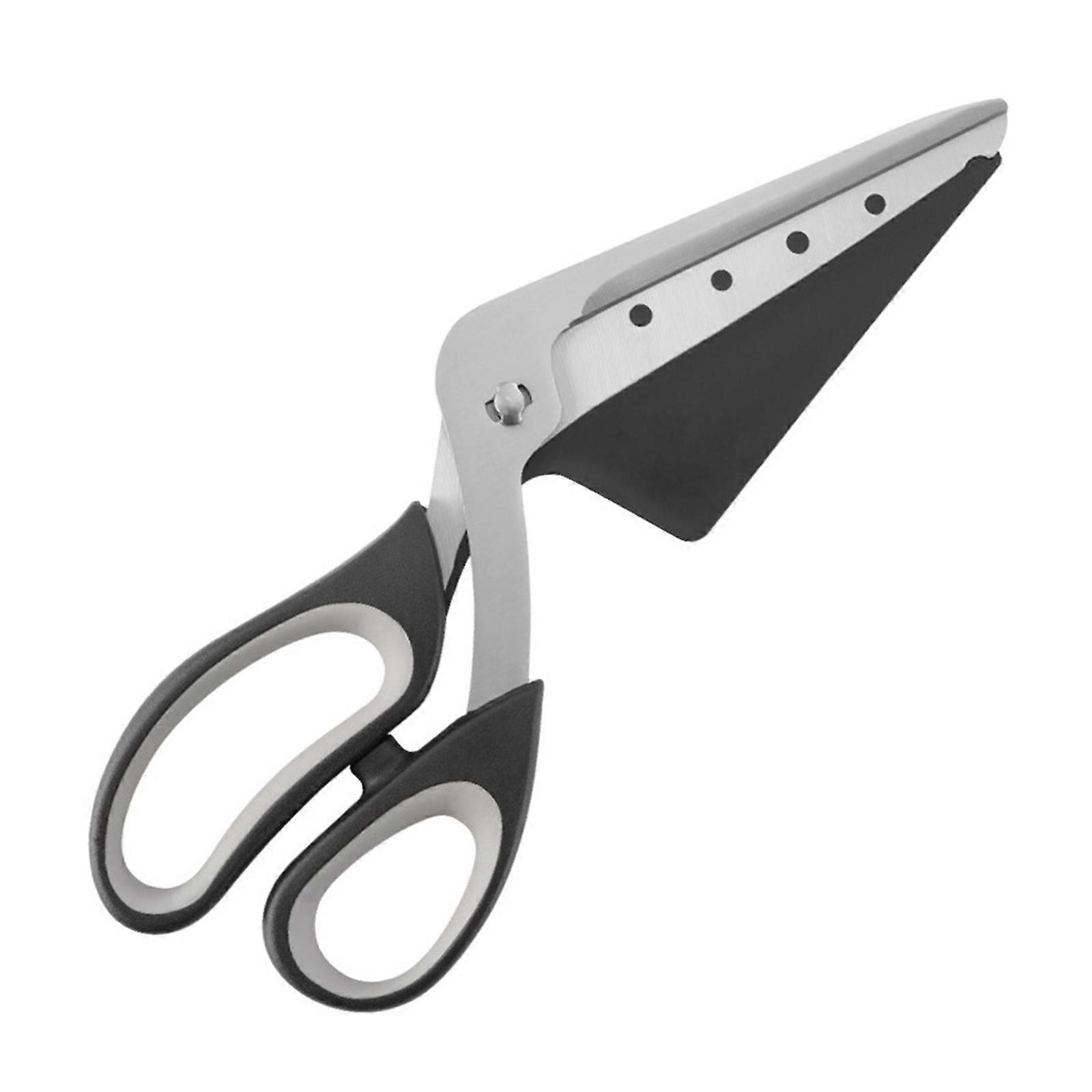 Professional Pizza Slicers Scissors Builts In Serving Spatula Durability PP Handle Sharply Blade Shear For Fast Precise Cut Multicolor