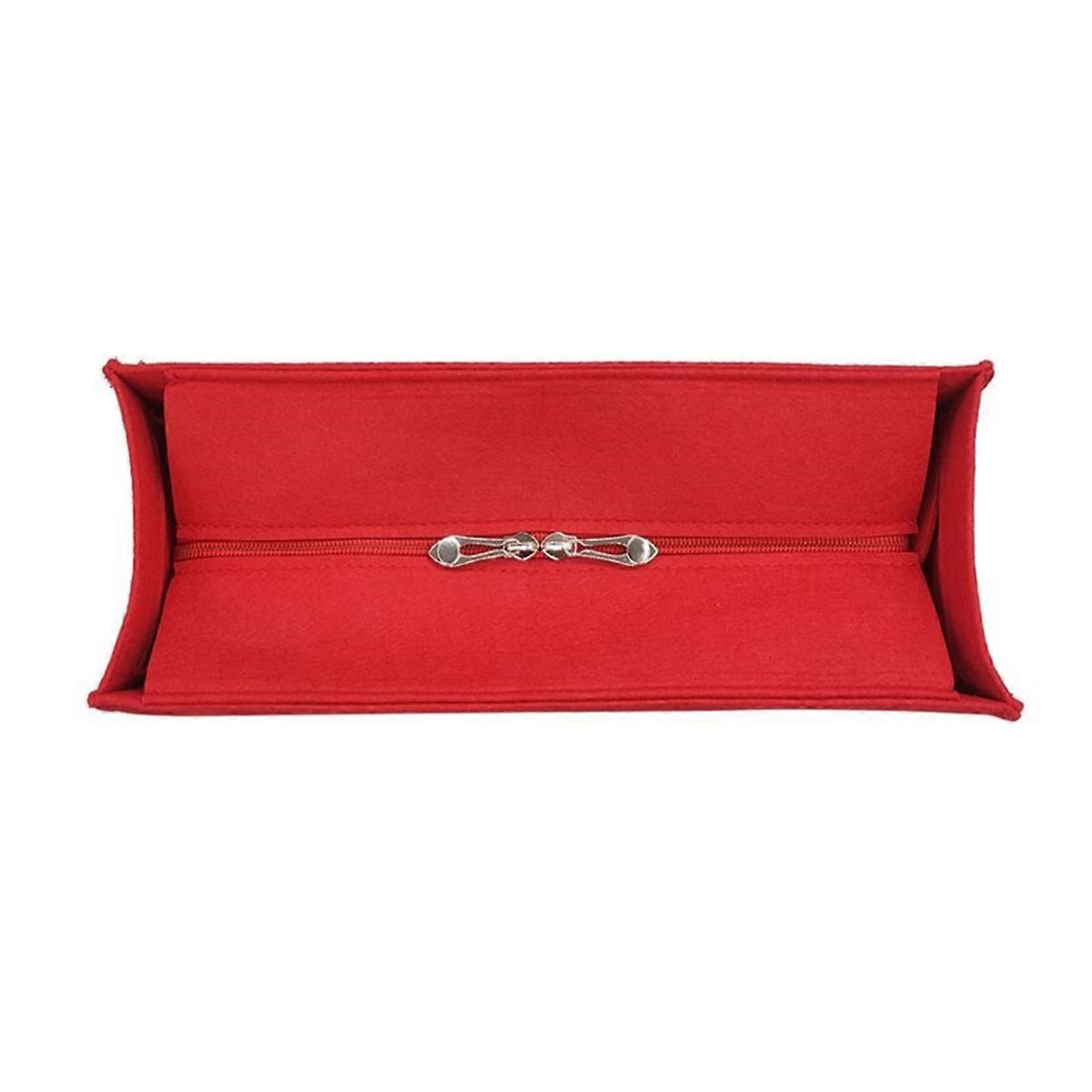 Perceived Beauty Planner Insert With Slide Ending Large Capacity Storage For Makeup And Travel Rudiments  Red S