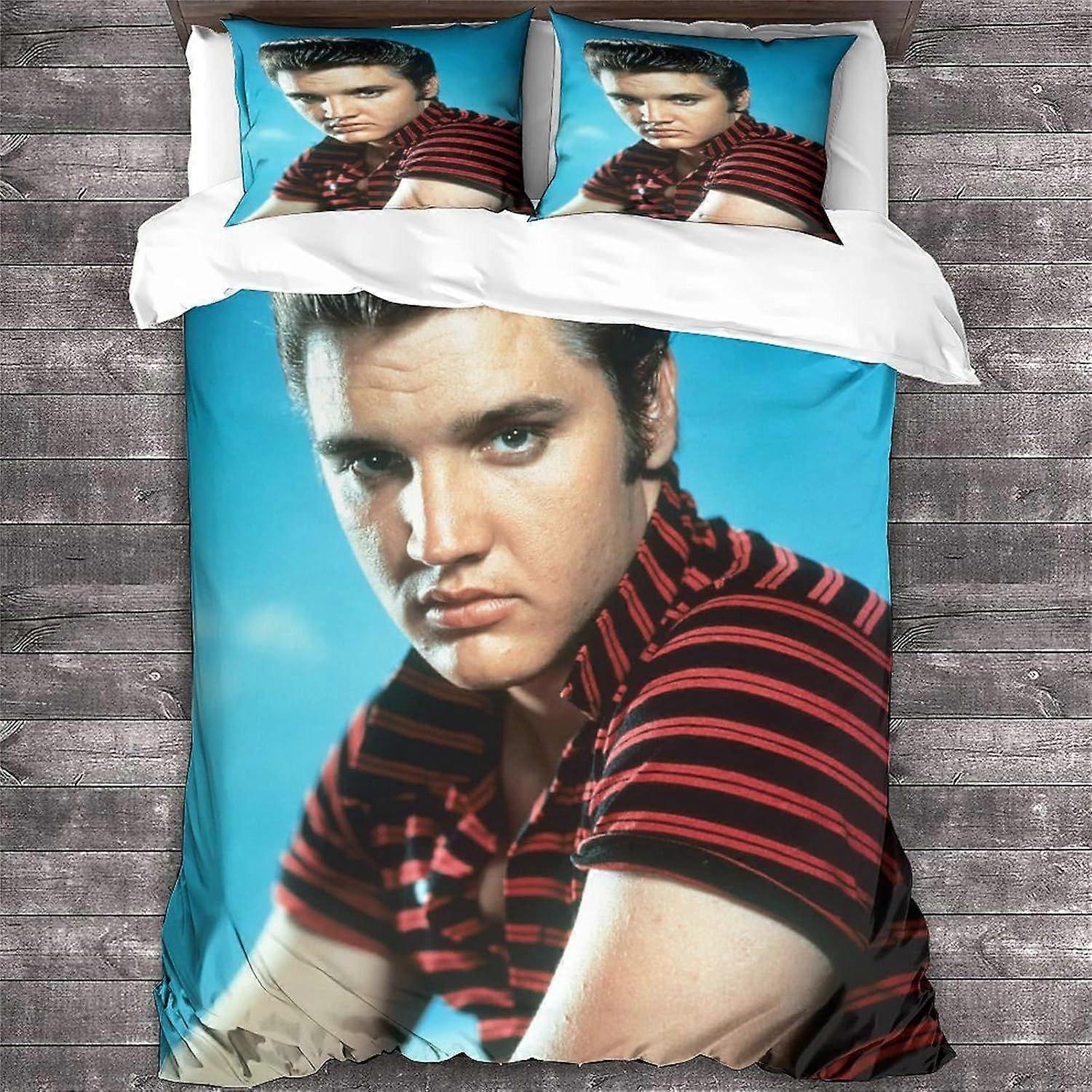 إلفيس بريسلي غطاء لحاف مجموعة 3D المغني نمط Printe الفراش الروك أند رول لحاف غطاء غطاء ، ناعمة ستوكات كينج