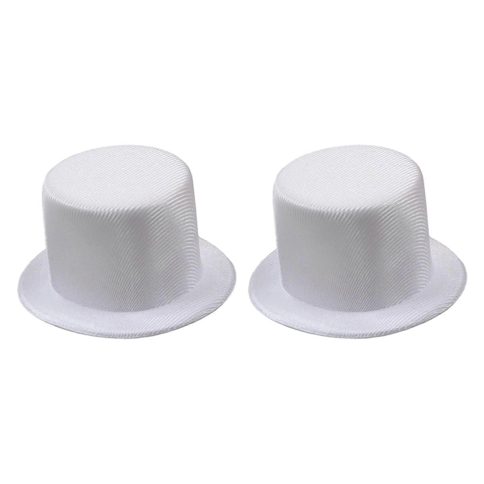 Bare Doll Hat Base For DIY Crafting 9cm Mini Top Hat Unfinished Elegant Customizable Design  White